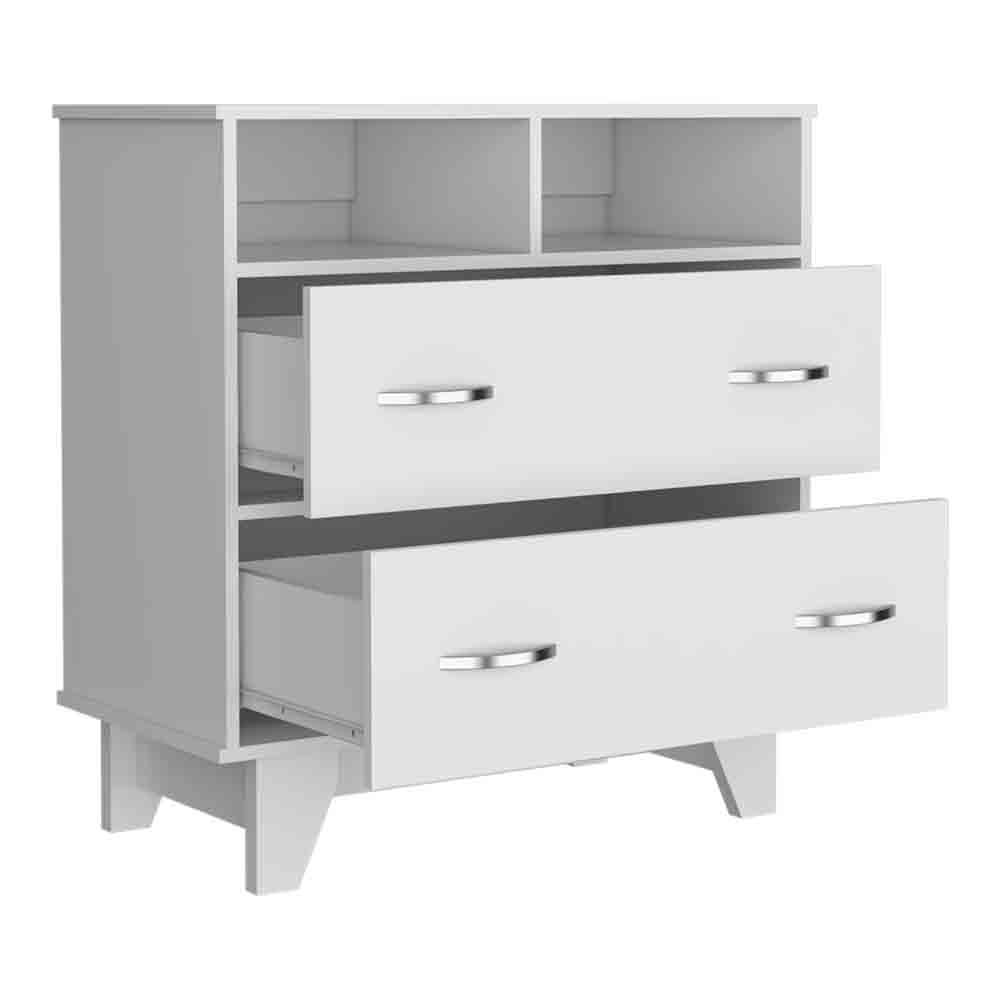 Double Drawer Dresser Arabi, Bedroom, White