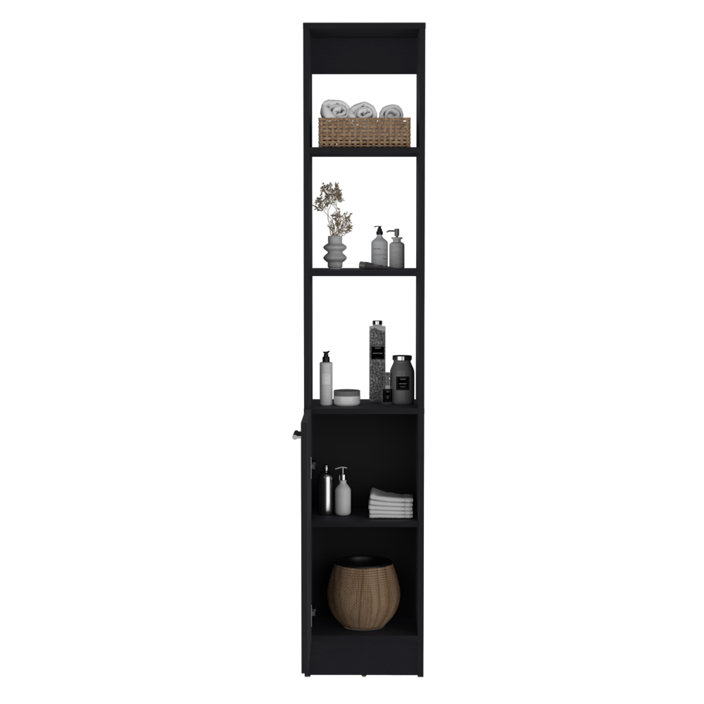 Linen Cabinet Marion, Bathroom, Black