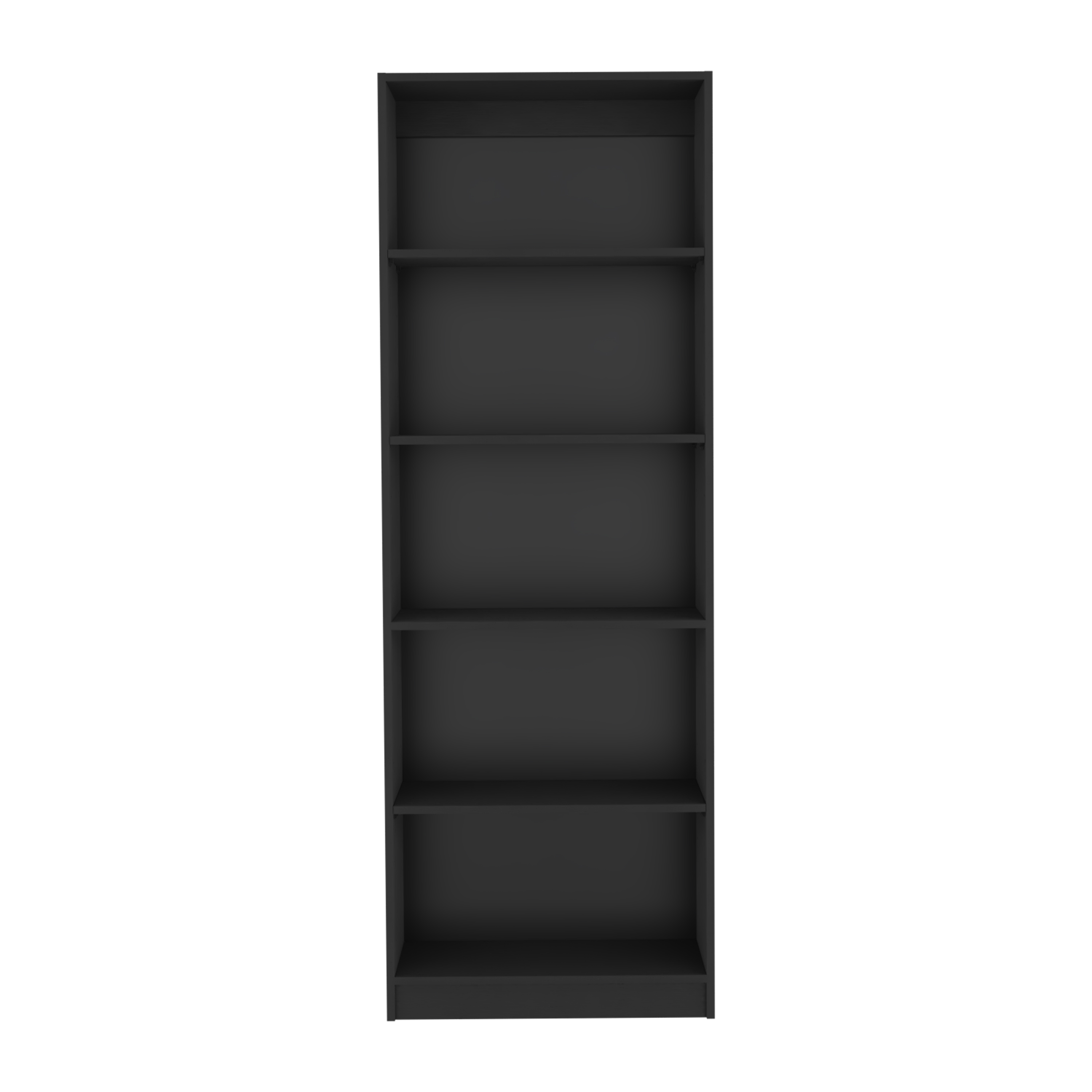 DEPOT E-SHOP Vinton 4-Tier Bookcase with Modern Storage for Books and Decor, Black