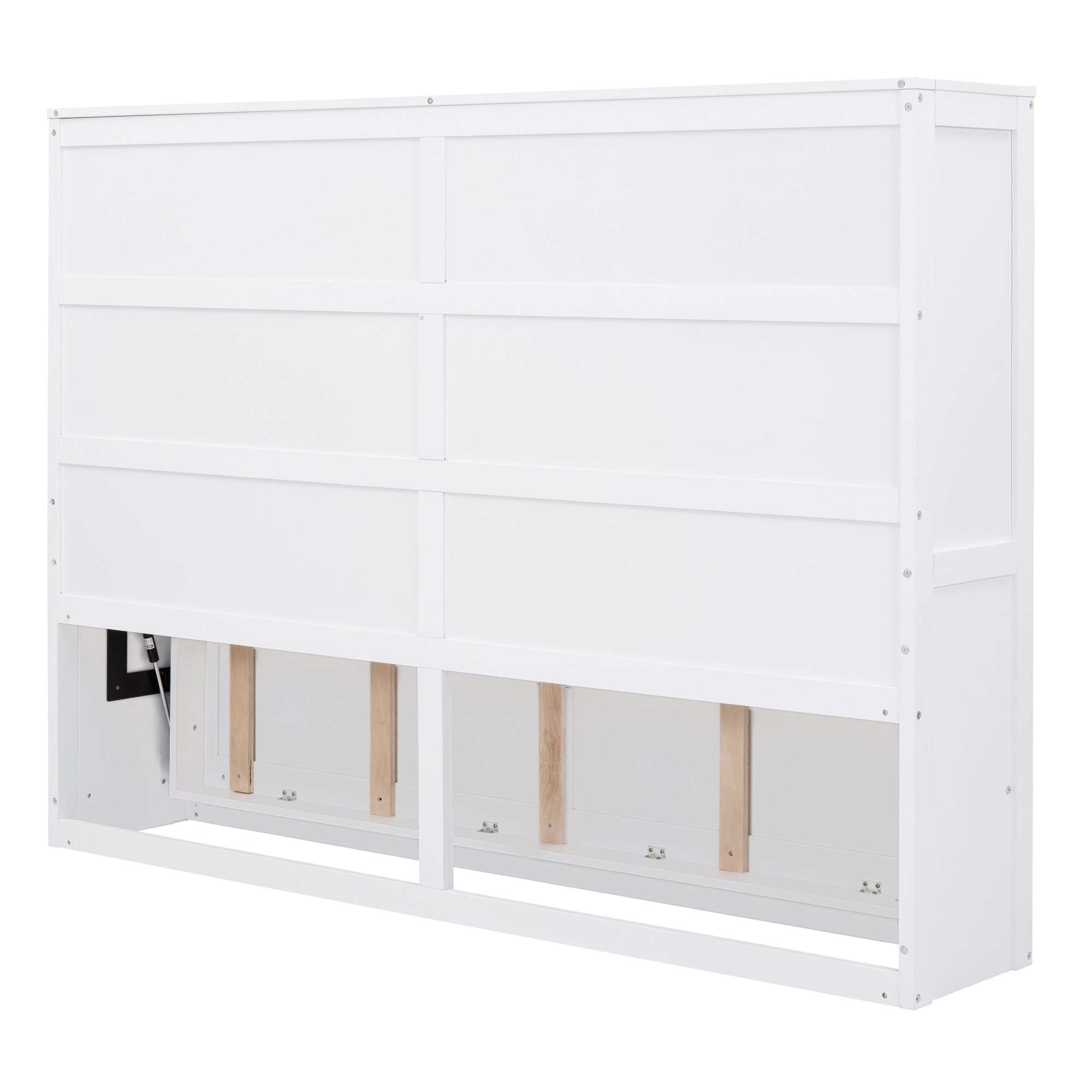 Full Size Murphy Bed Wall Bed,White