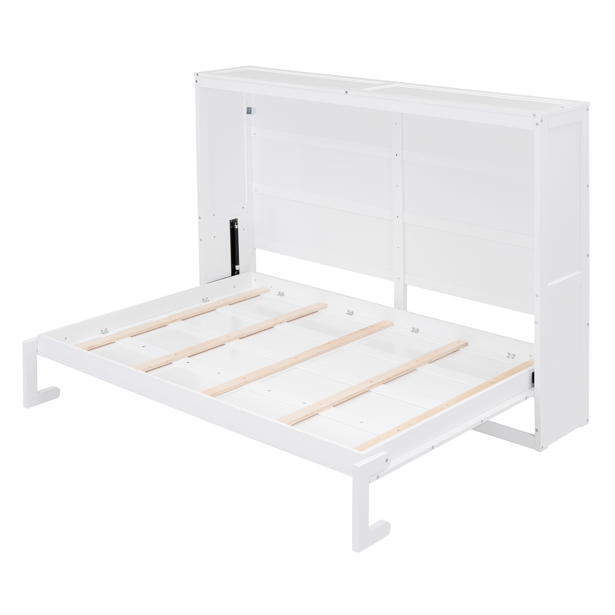 Full Size Murphy Bed Wall Bed,White