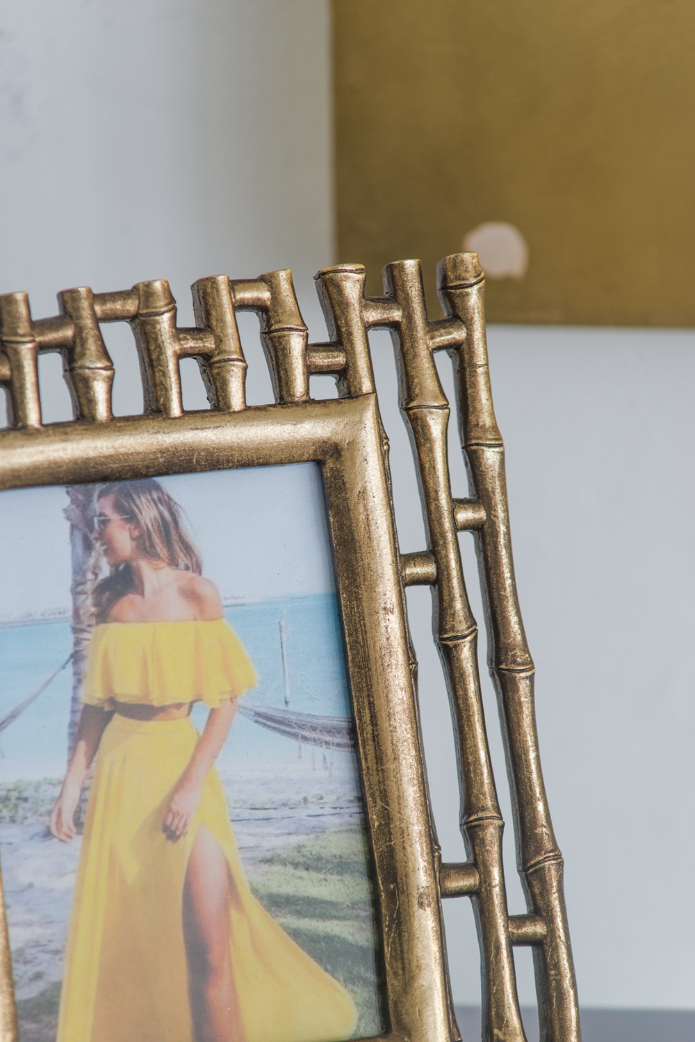 Set of 2, 7.5x9.5" Gold Photo Frame, 4x6" Opening