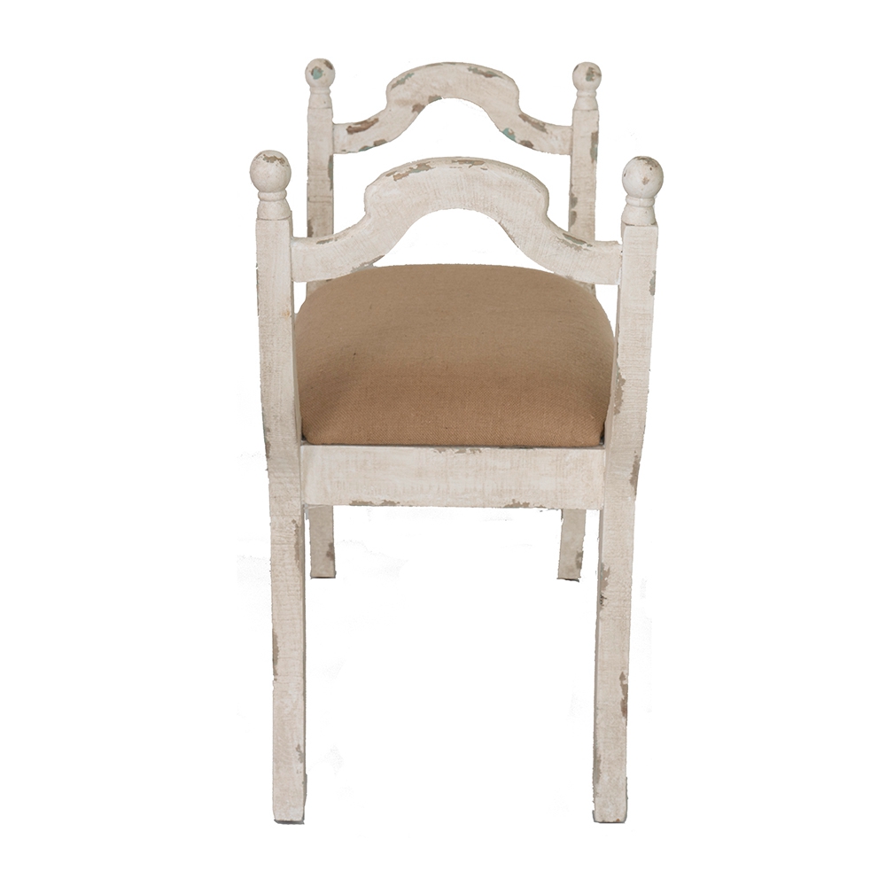 30.7x15.7x30.7" Harlow Bench, Farmhouse/French Country Style Vanity Chair