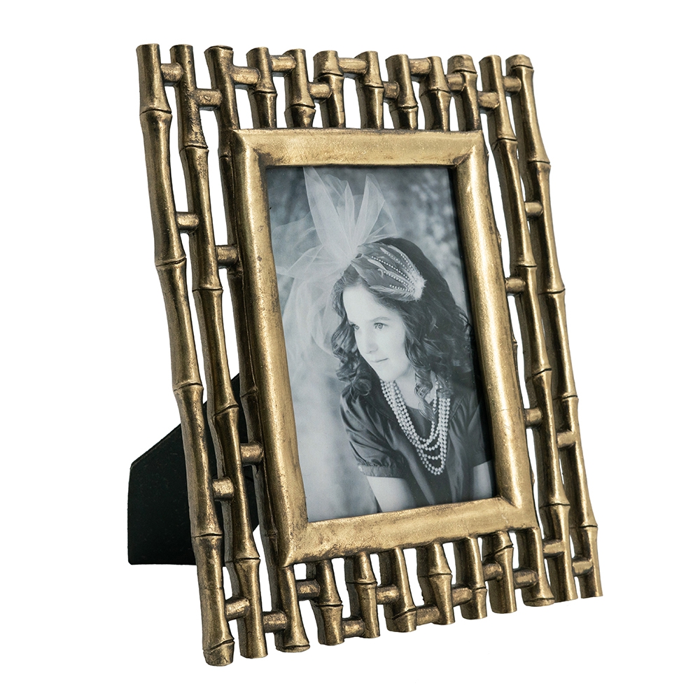 Set of 2, 7.5x9.5" Gold Photo Frame, 4x6" Opening