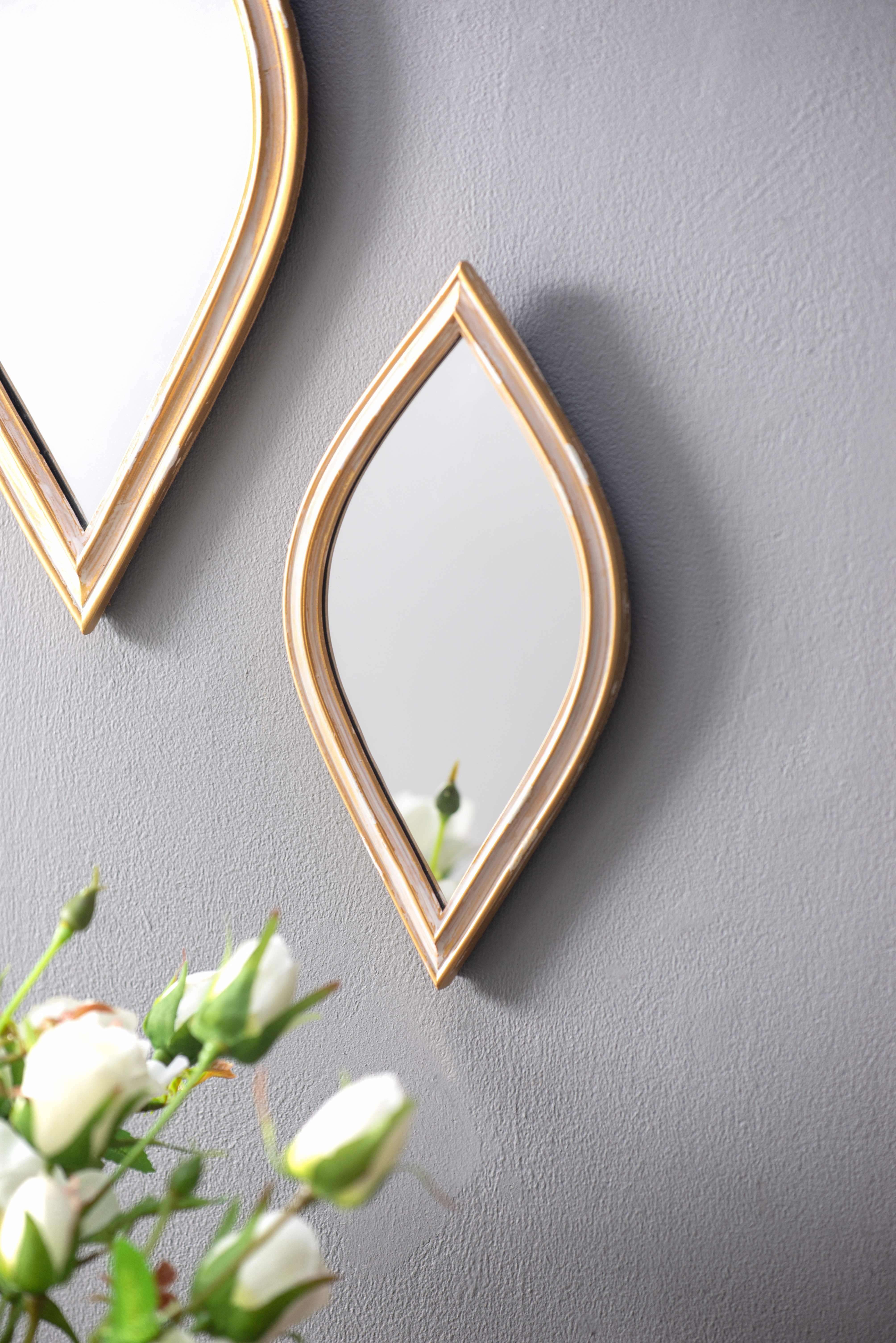 Small Decorative Mirror for Wall Decor, 4.5x9.5"