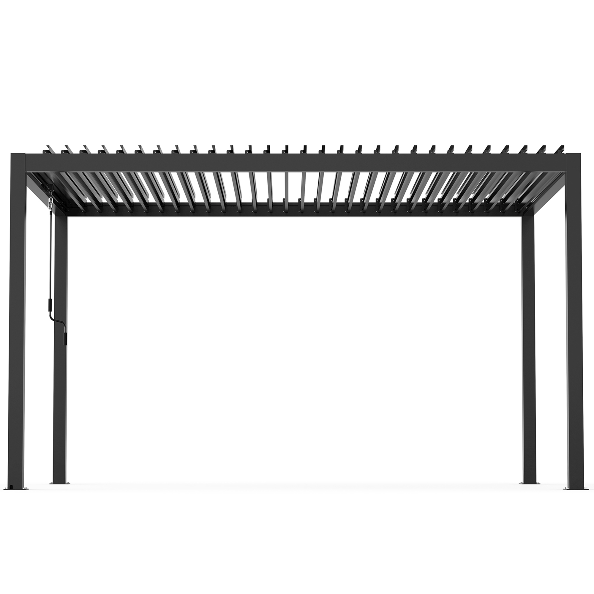 8640 Louver Pergola 10x13FT Aluminum Frame & Steel Louvers