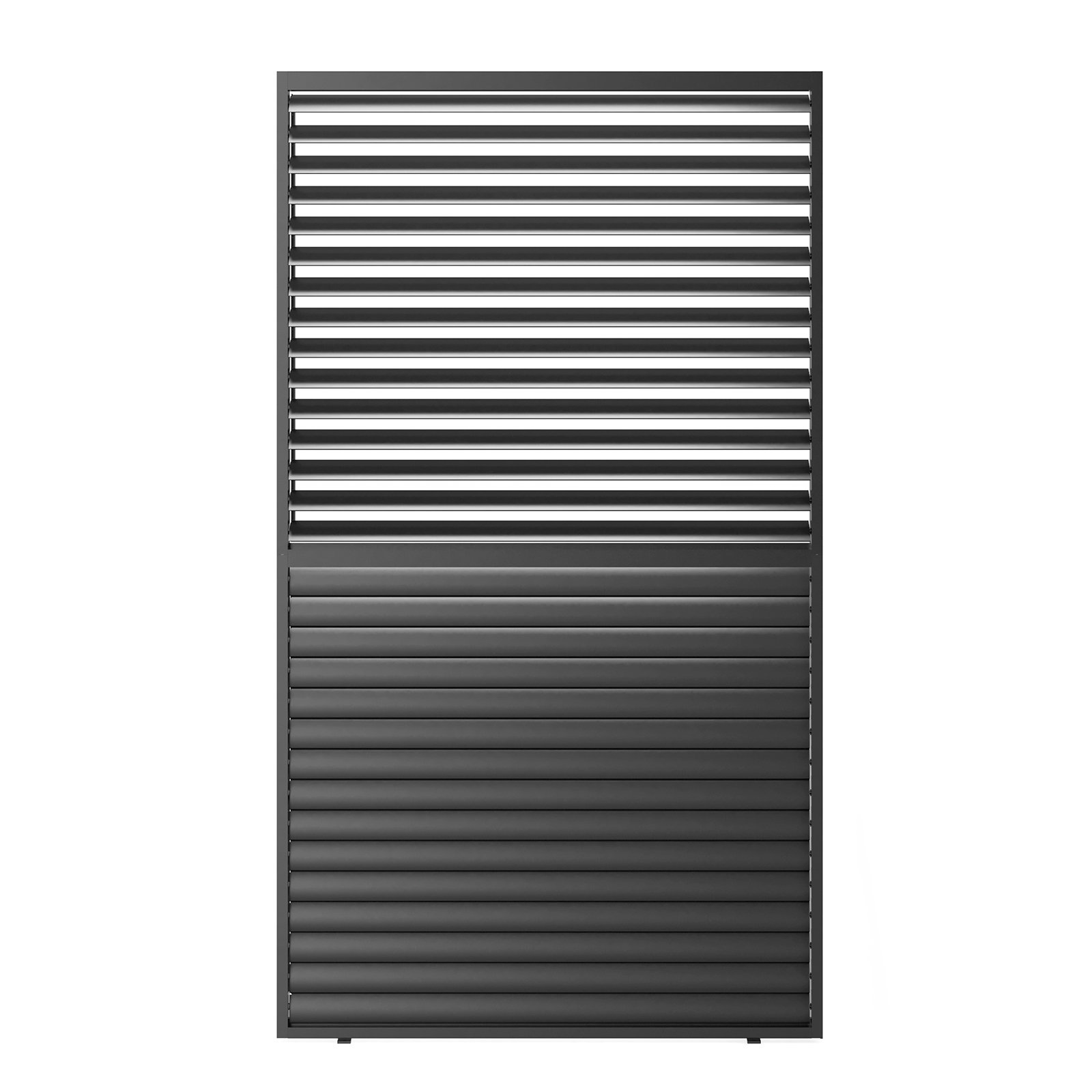 9720 Louver Grille 1/3 10ft aluminum frame & louvers