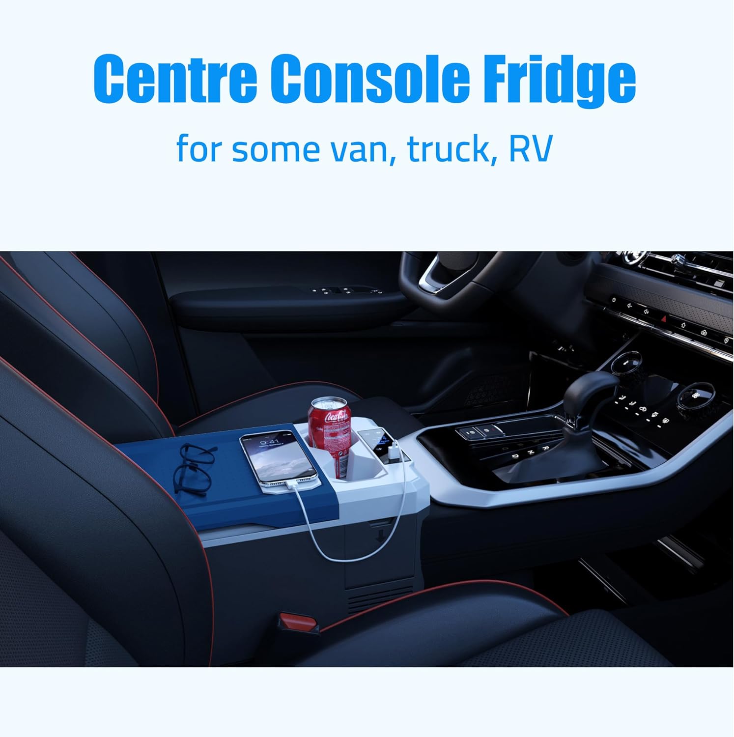 V28 Portable Refrigerator, 29Qt Car Freezer with APP Control,12V,45W Low Noice Cooler for RV, Boat