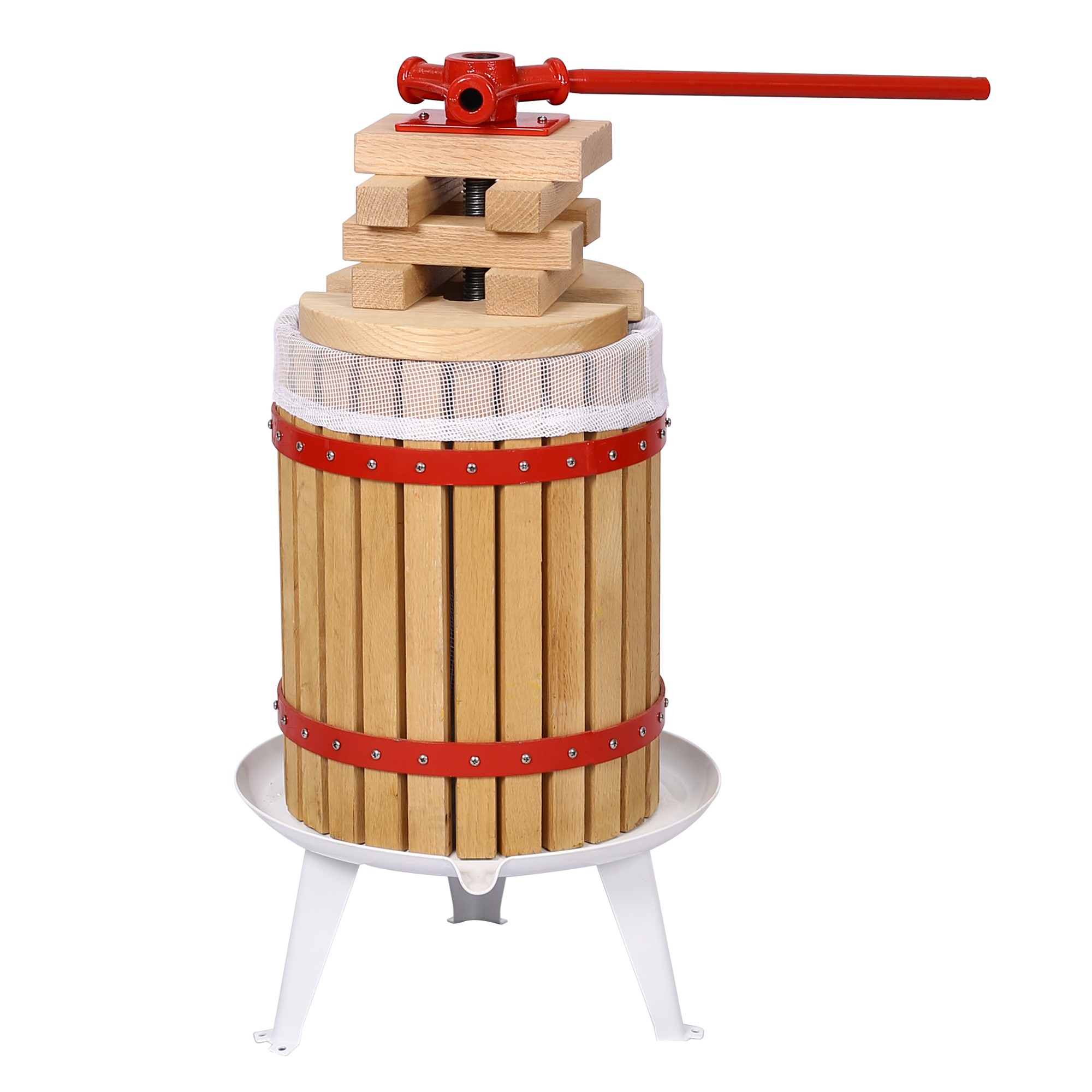 Fruit Wine Press and Crusher and Filter Bag,100% Nature Apple&Grape&Berries Crusher Manual Juice Maker for Kitchen