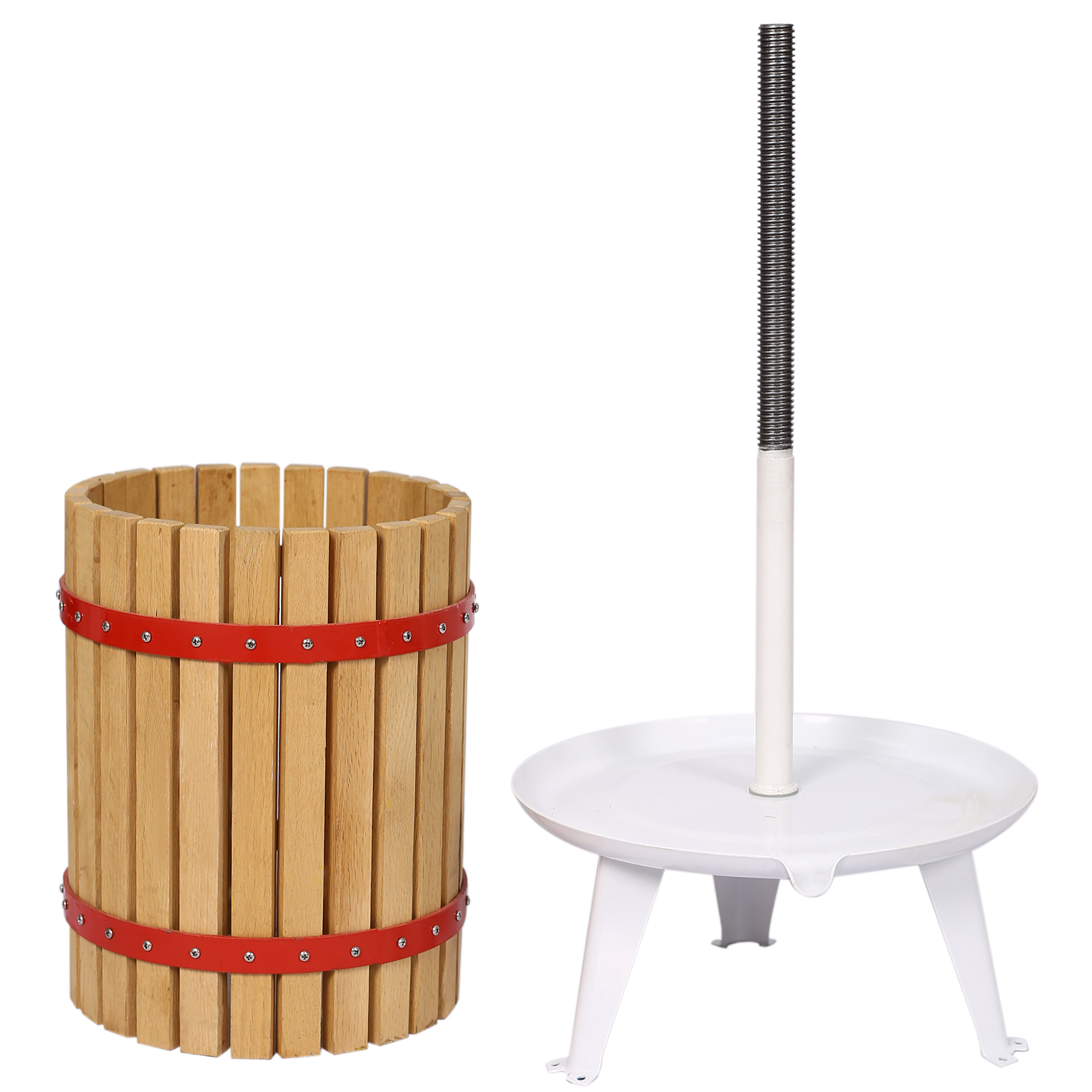 Fruit Wine Press and Crusher and Filter Bag,100% Nature Apple&Grape&Berries Crusher Manual Juice Maker for Kitchen