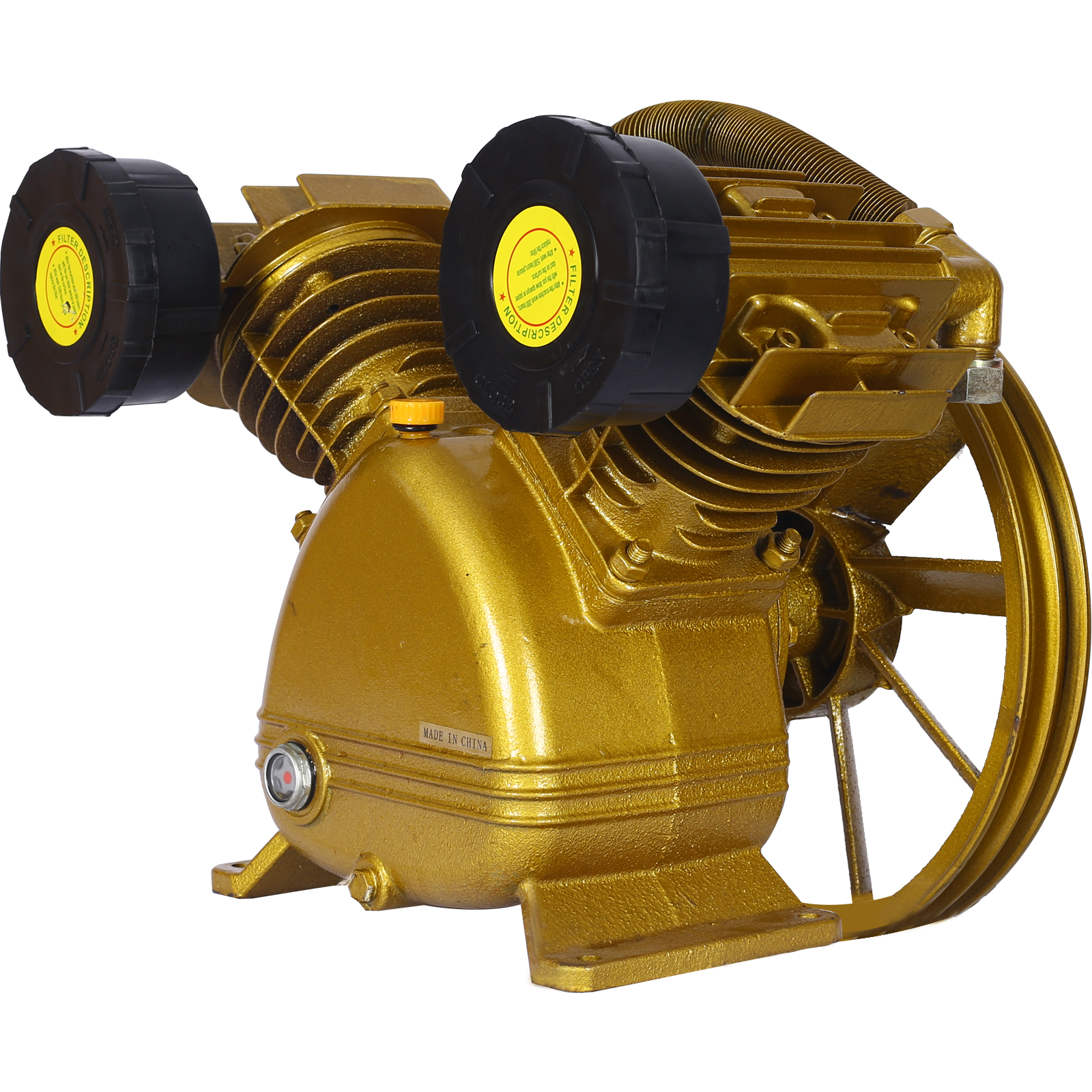 5.5HP  Air Compressor Pump Head 21CFM  ,115 PSI V-Type Dual-Cylinder Air Compressor Pump Head 2PISTON