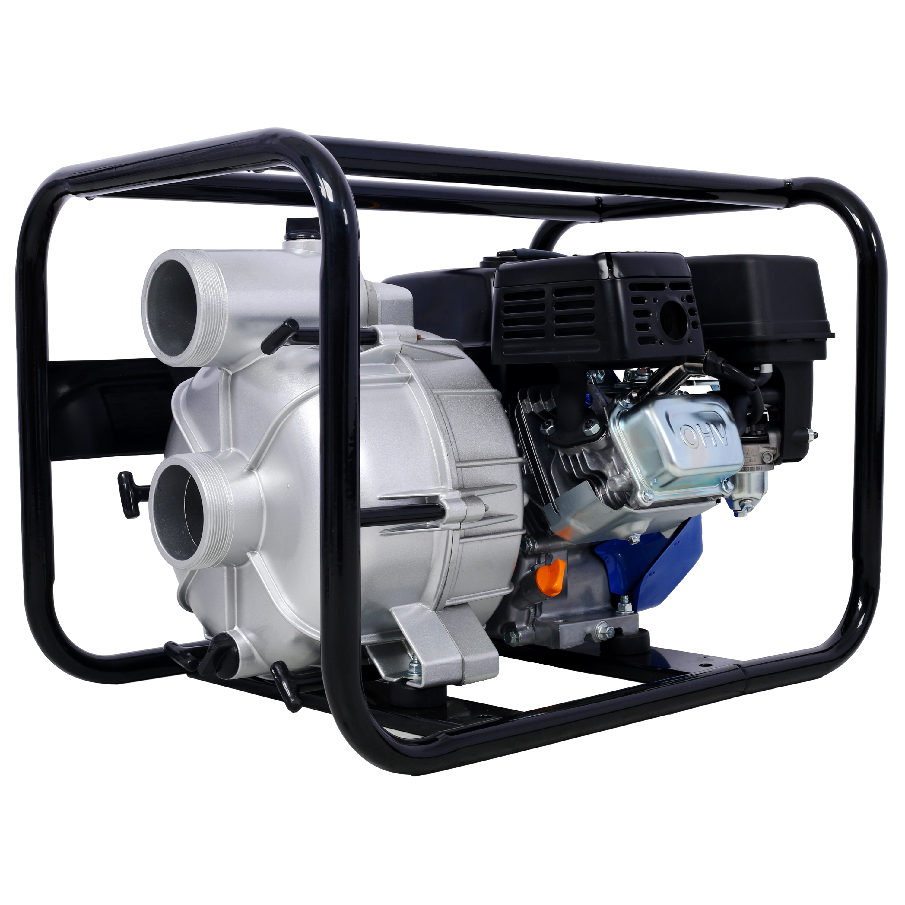 Trash Pump 3 inch, 209cc 7HP 4 stroke OHV ENGINE, Gas Powered Full Trash Water Pump 50 ft Discharge Hose, 12 ft Suction Hose with Complete Fittings,EPA compliant