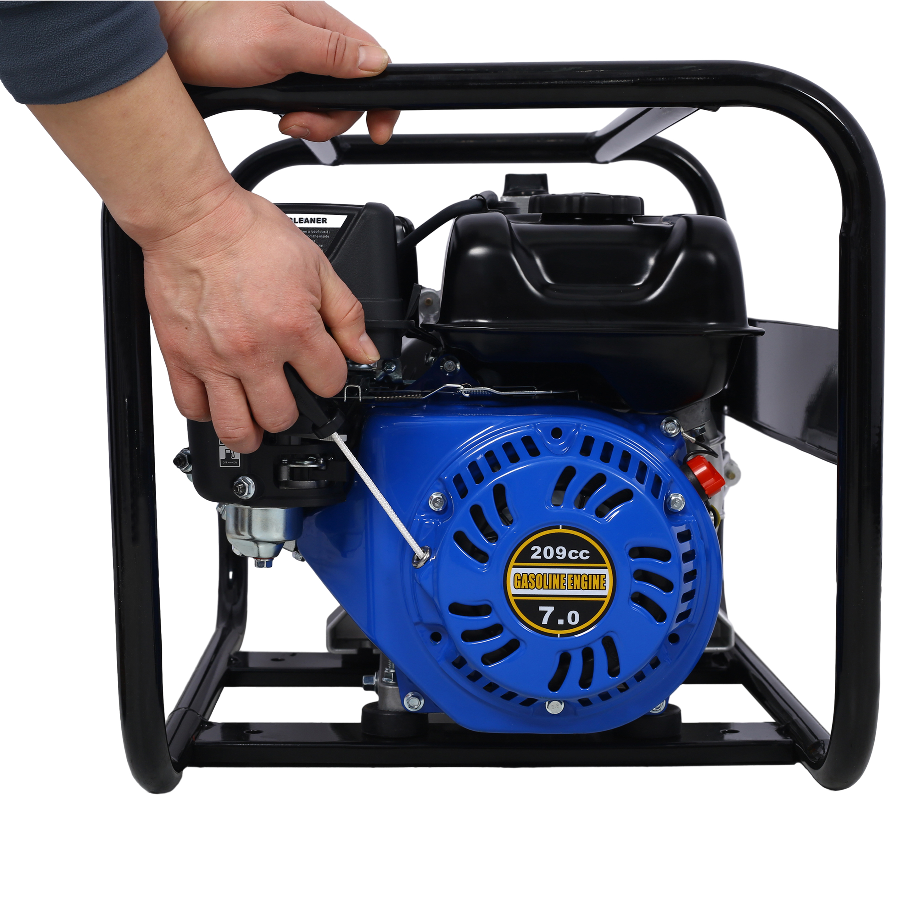 Trash Pump 3 inch, 209cc 7HP 4 stroke OHV ENGINE, Gas Powered Full Trash Water Pump 50 ft Discharge Hose, 12 ft Suction Hose with Complete Fittings,EPA compliant