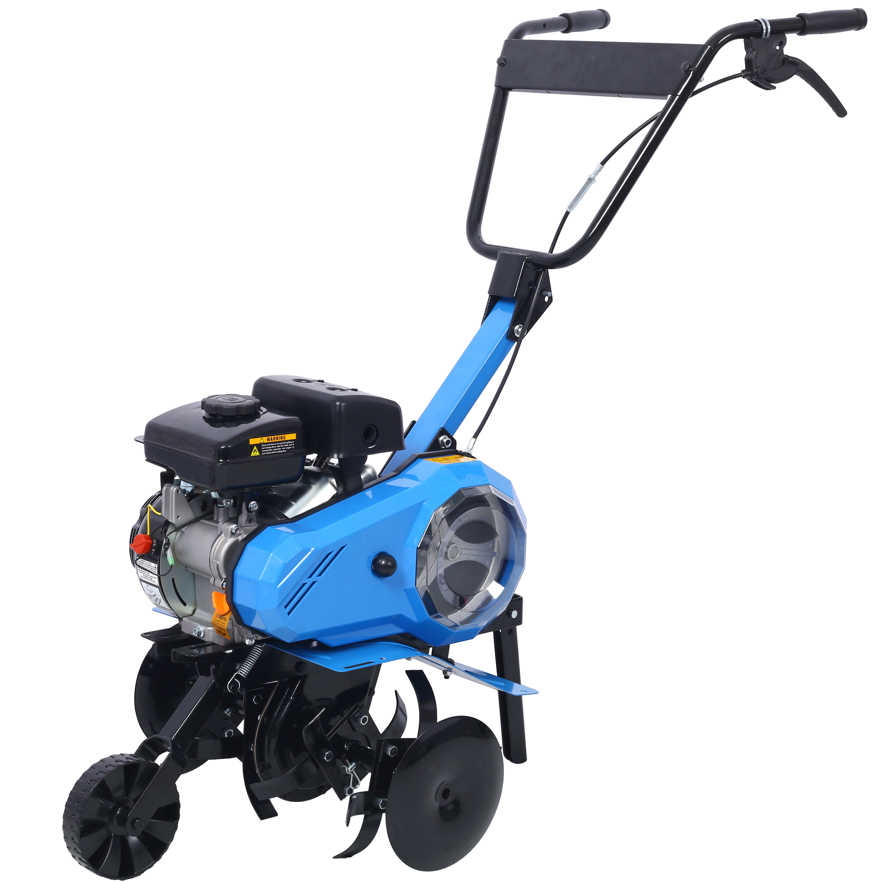 Gas-Powered 4-Cycle 2-in-1 Tiller and Cultivator,78.5cc with Handle 18IN TILL WIDTH,EPA complaint