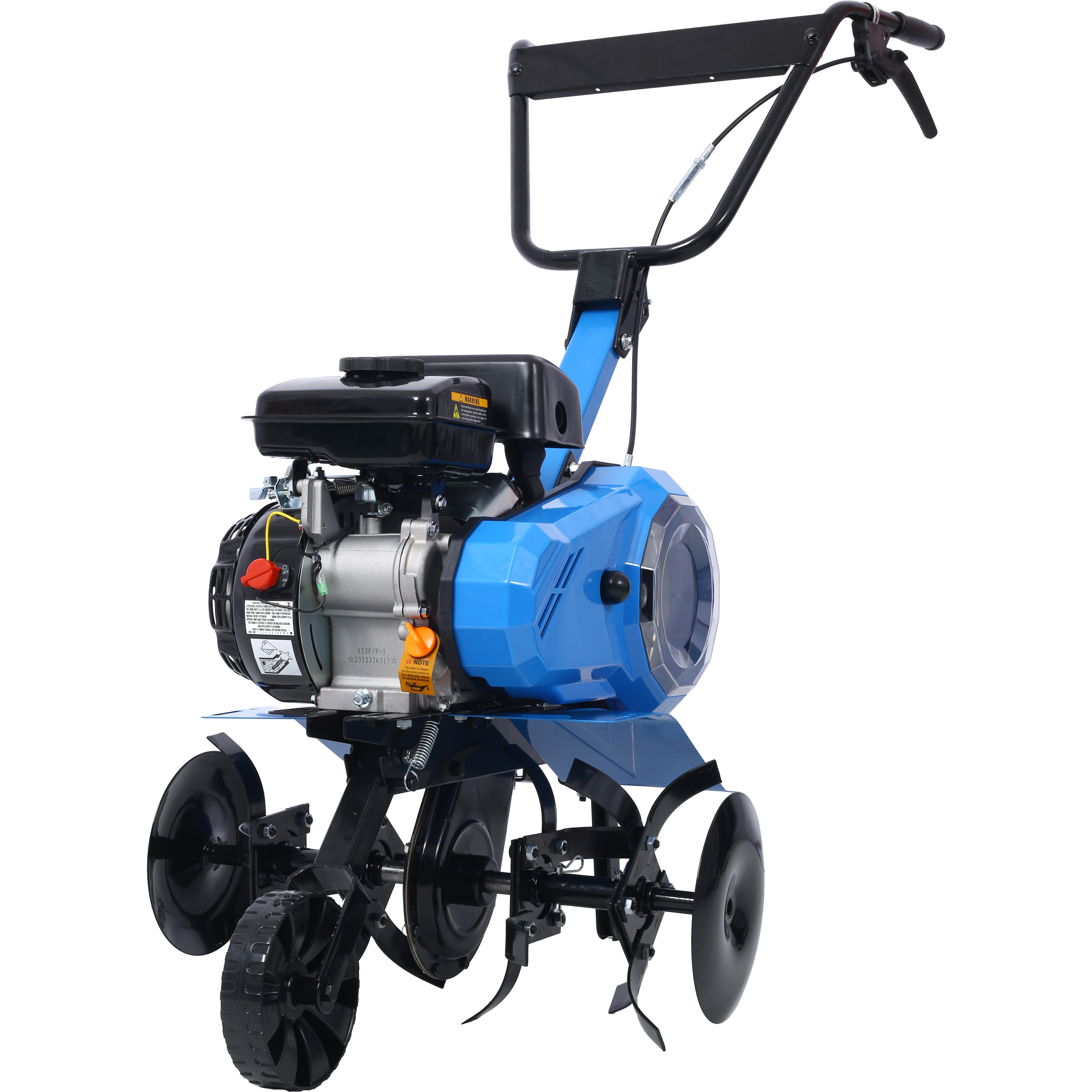 Gas-Powered 4-Cycle 2-in-1 Tiller and Cultivator,78.5cc with Handle 18IN TILL WIDTH,EPA complaint