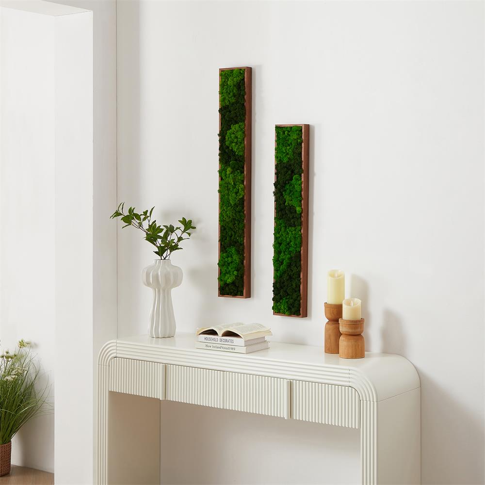 Rectangular Mixed Moss Wall Art, only the Medium pc