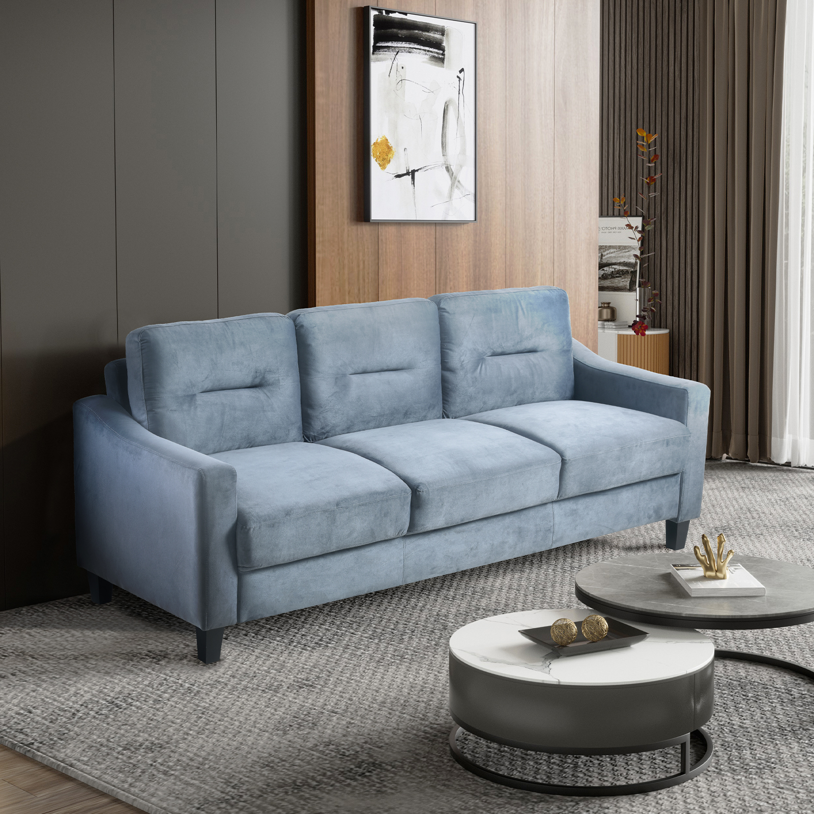 Couch Comfortable Sectional Couches and Sofas for Living Room Bedroom Office Small Space