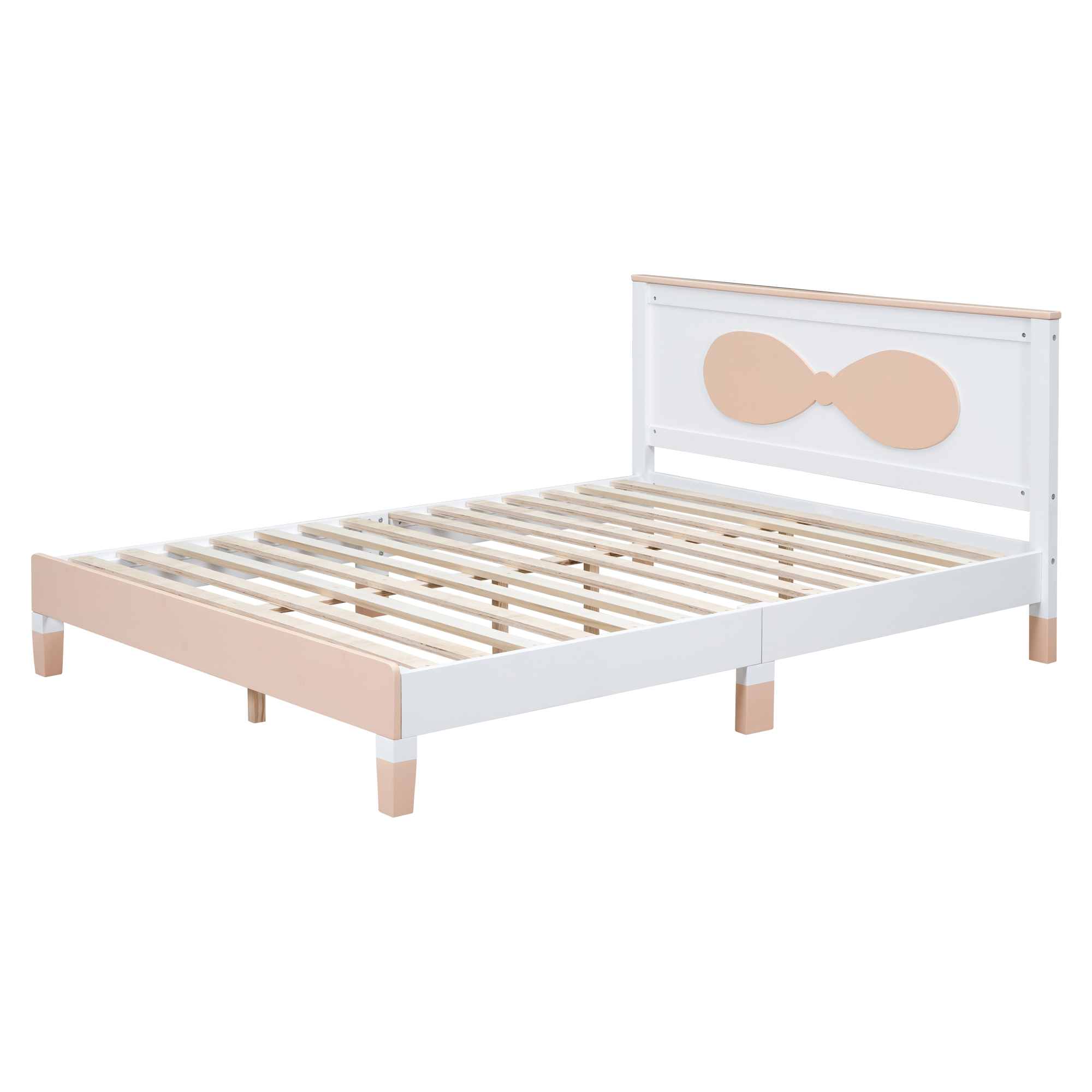 Queen size Wooden Bow Bed