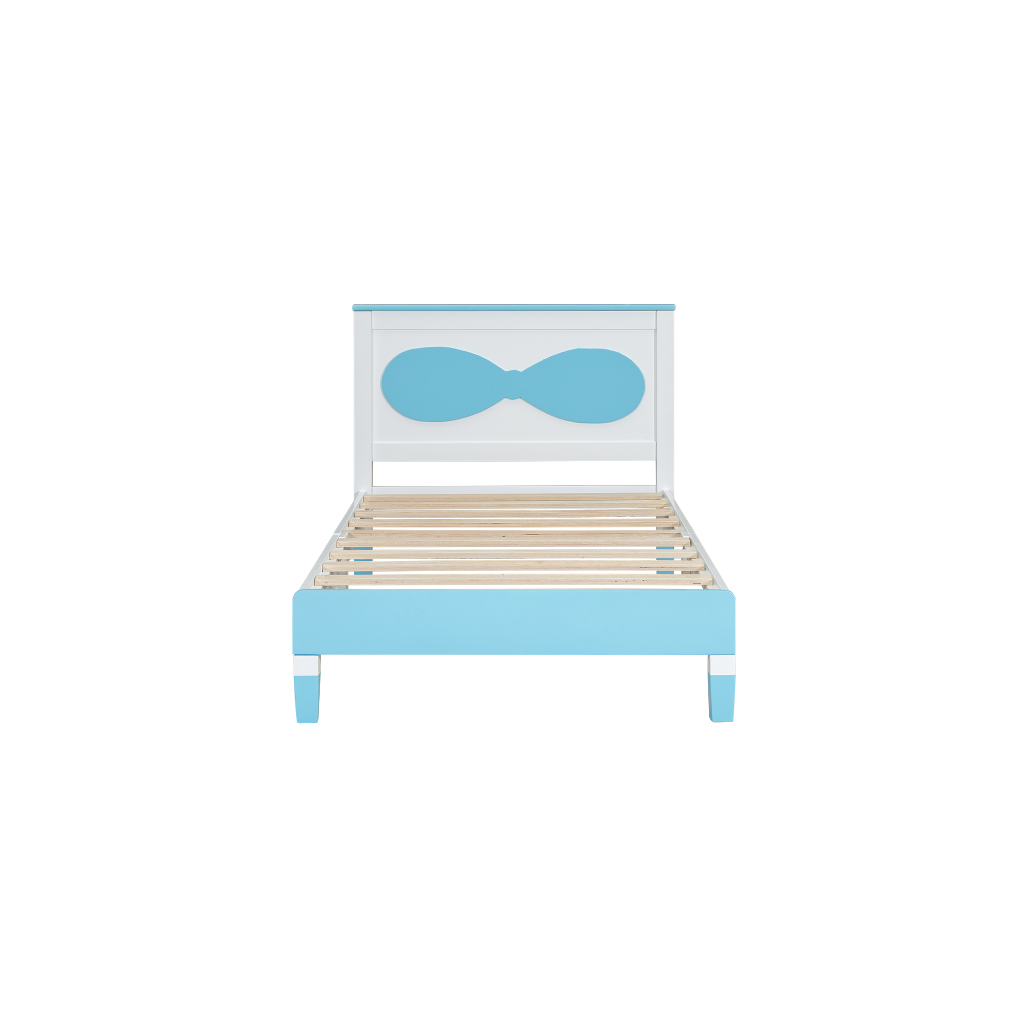 Twin size Wooden Bow Bed