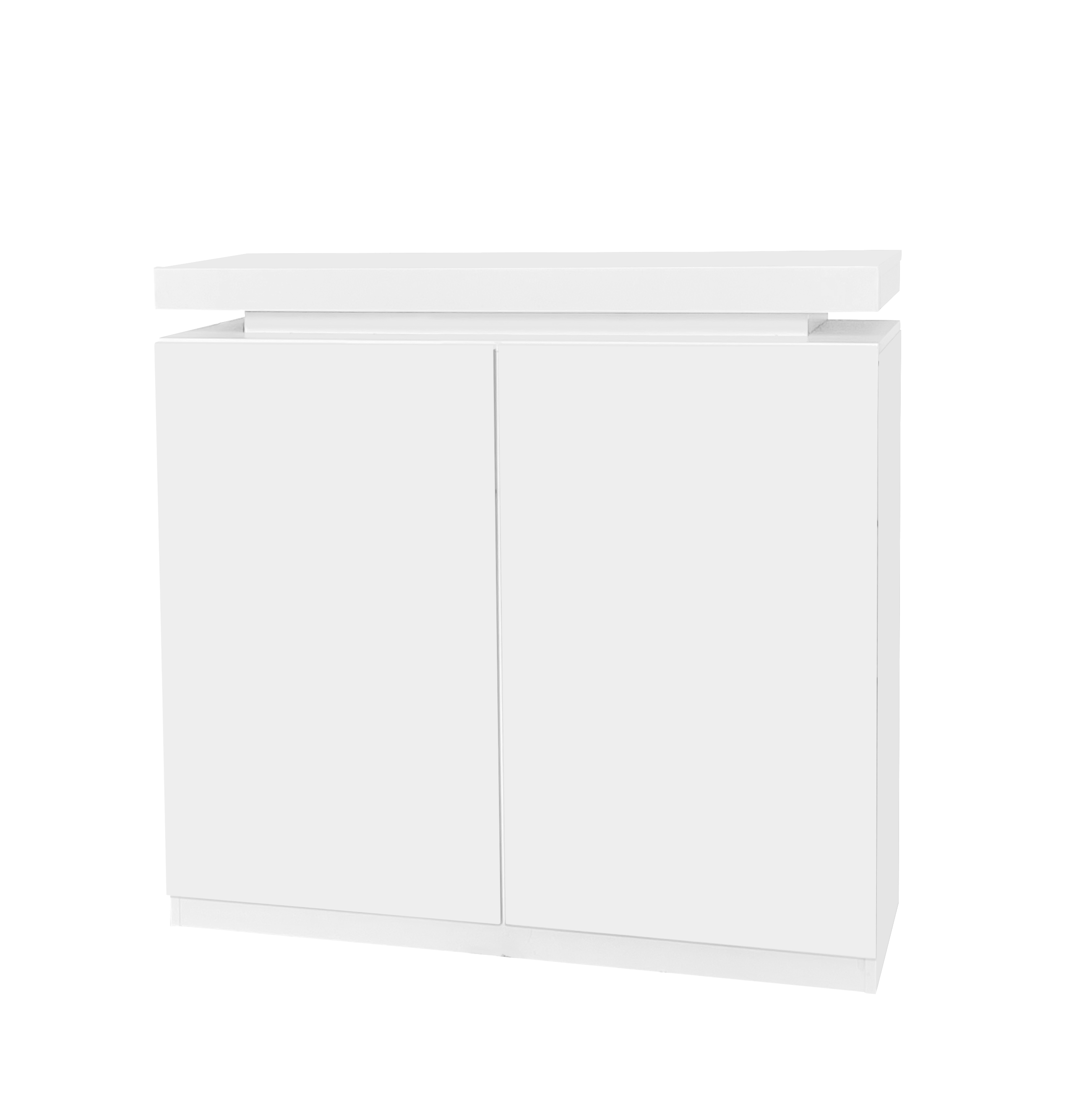 Large Spaces Shoe Cabinet High Glossy White Color with Led Light have moveable Shelves