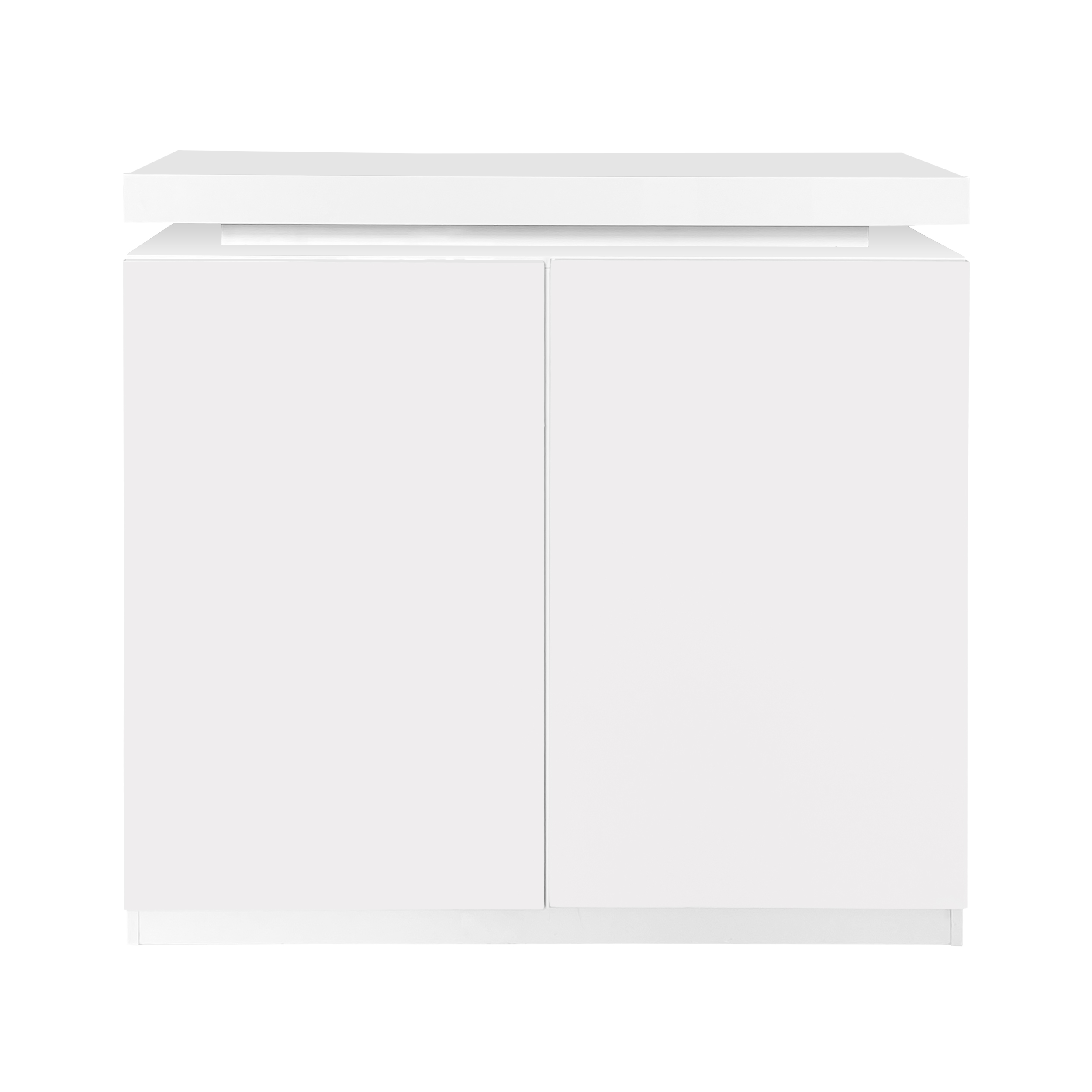 Large Spaces Shoe Cabinet High Glossy White Color with Led Light have moveable Shelves