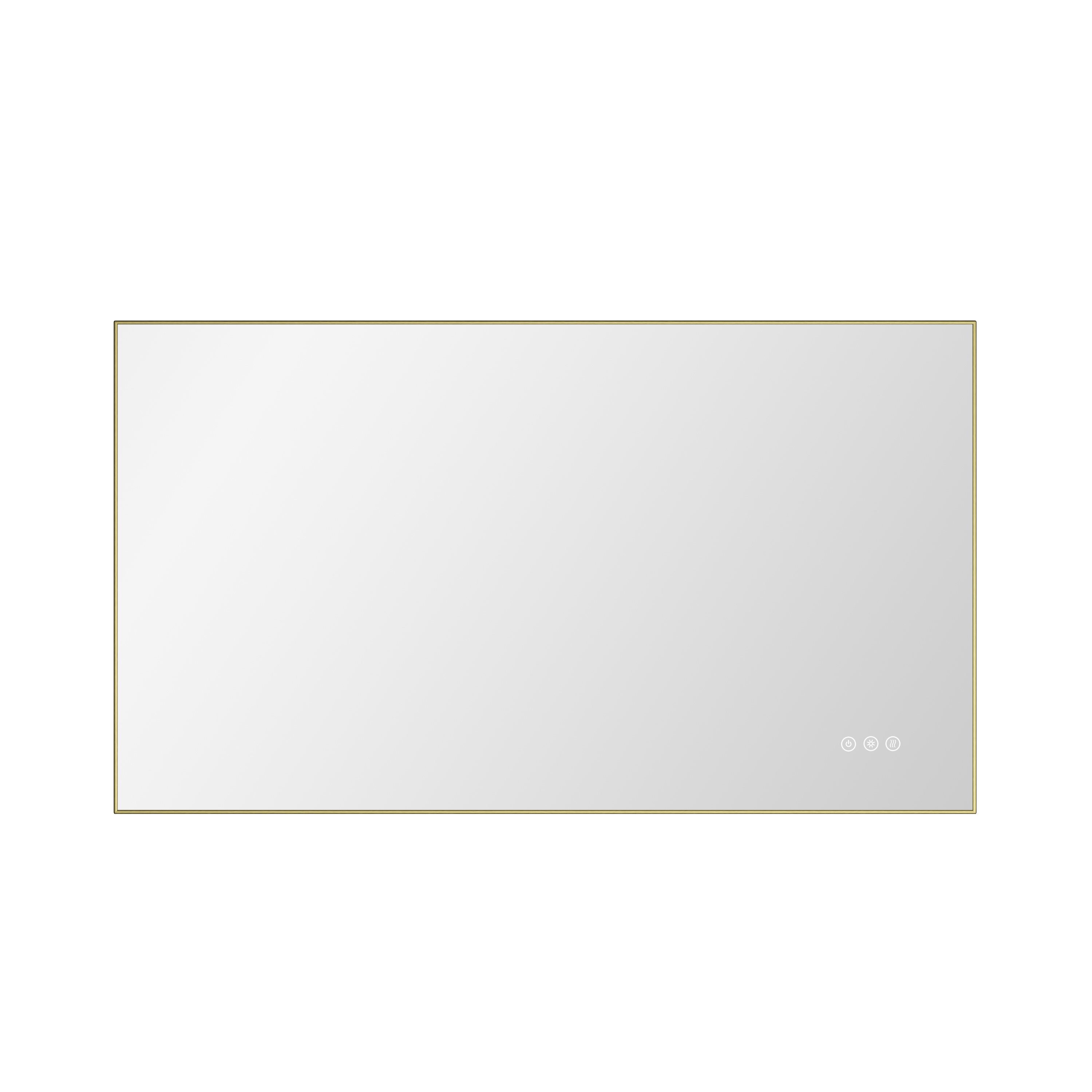 bathroom  led mirror is multi-functional and each function is controlled by a smart touch button.