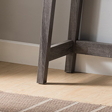 Console Table with One Drawer and Two Open Shelves - Grey