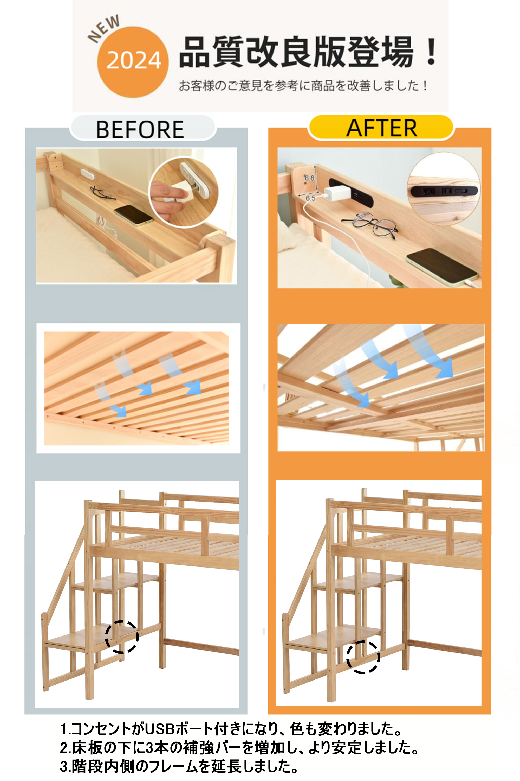 Loft Bed Single with Stairs Natural Wood with Outlet Low Type System Bed High Bed with Palace Wooden Bed Storage Nordic Style Adult Single Living Child Bed Bed SA317348BAA