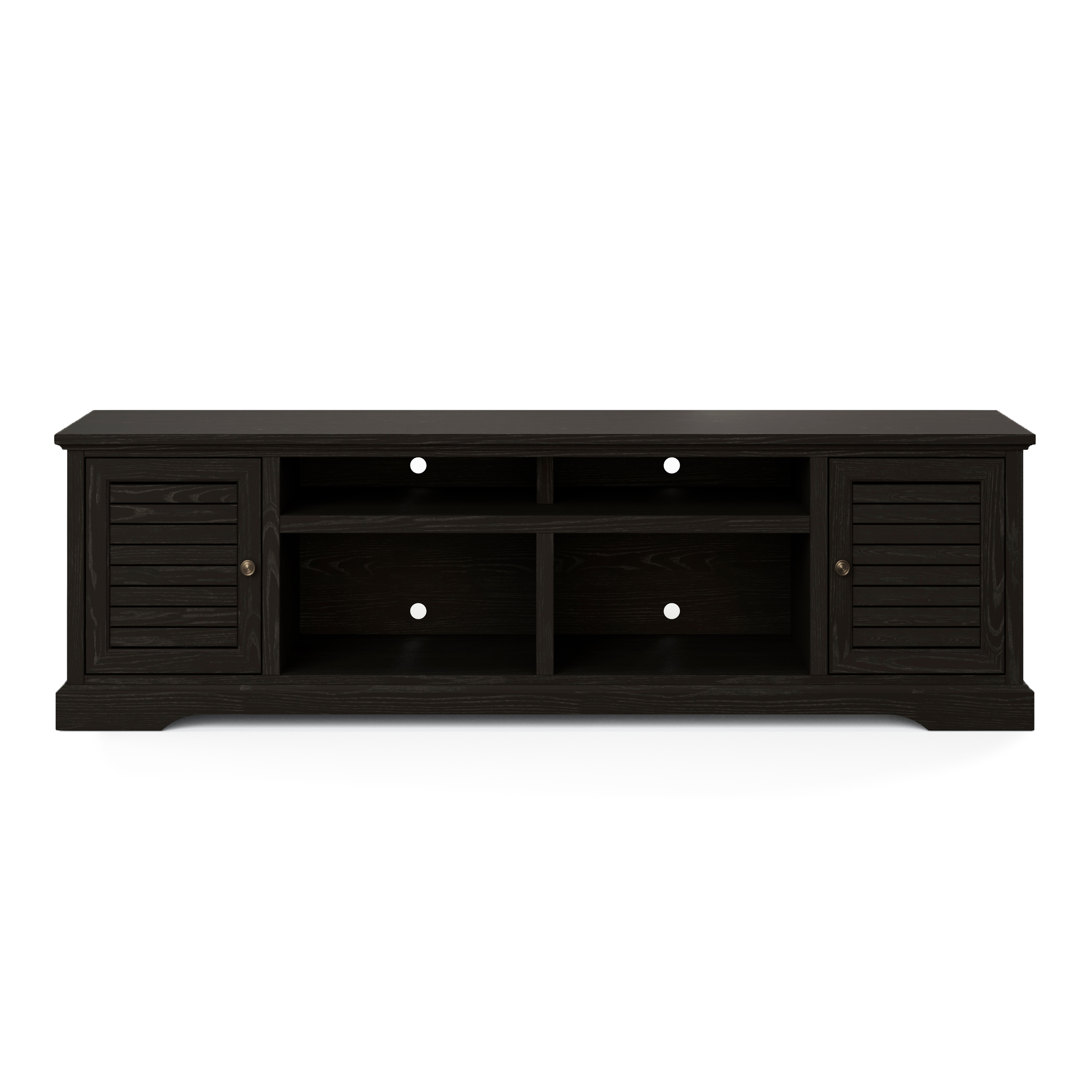 Bridgevine Home Topanga 83 inch TV Stand Console for TVs up to 95 inches, No Assembly Required, Clove finish