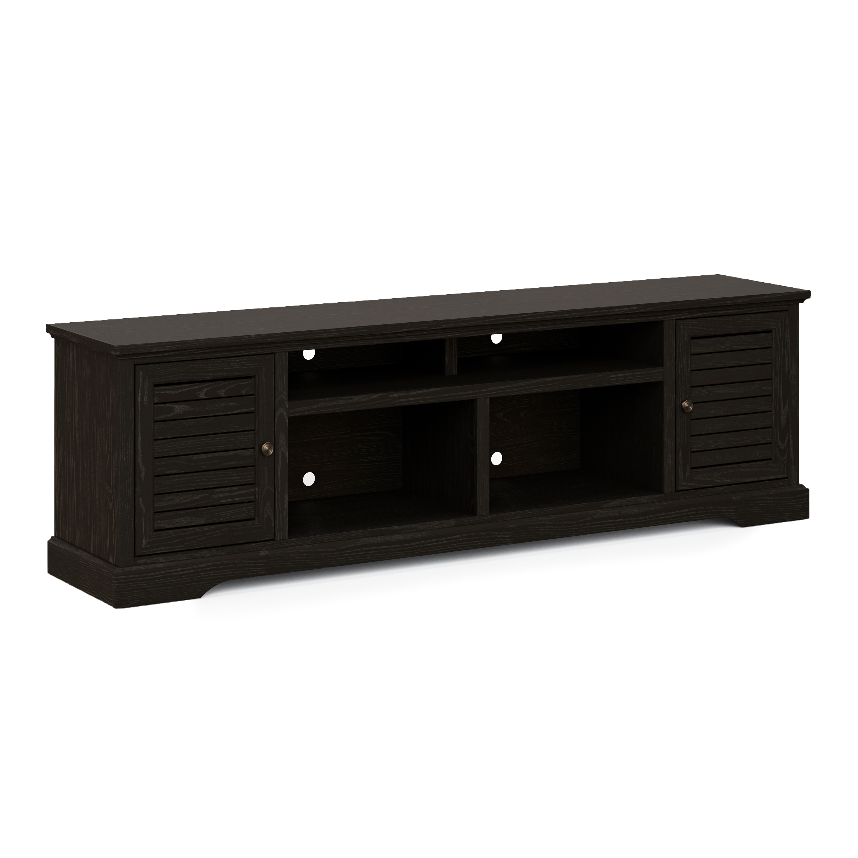 Bridgevine Home Topanga 83 inch TV Stand Console for TVs up to 95 inches, No Assembly Required, Clove finish