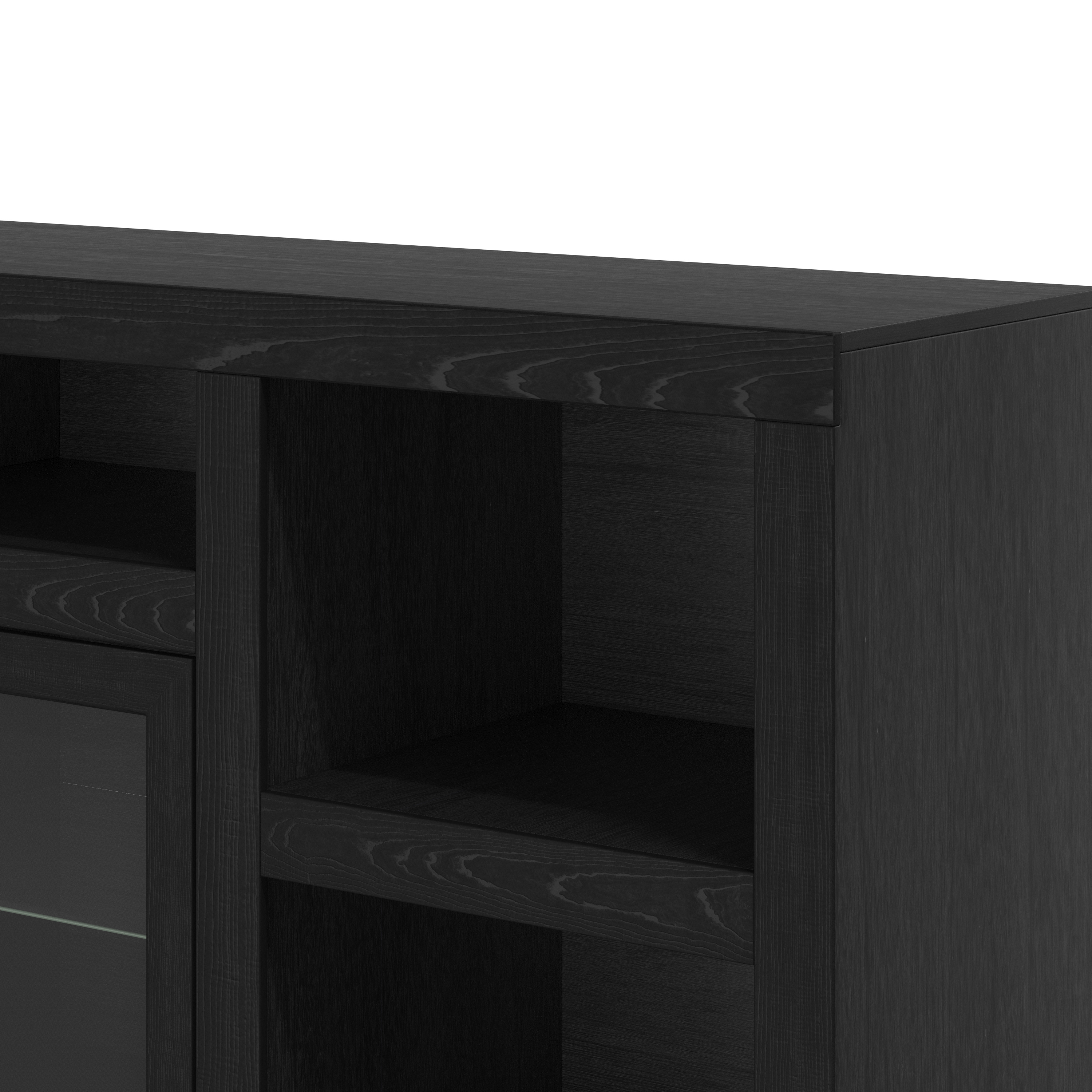 Bridgevine Home Skyline 75 inch TV Stand Console for TVs up to 90 inches, No Assembly Required, Mocha Finish