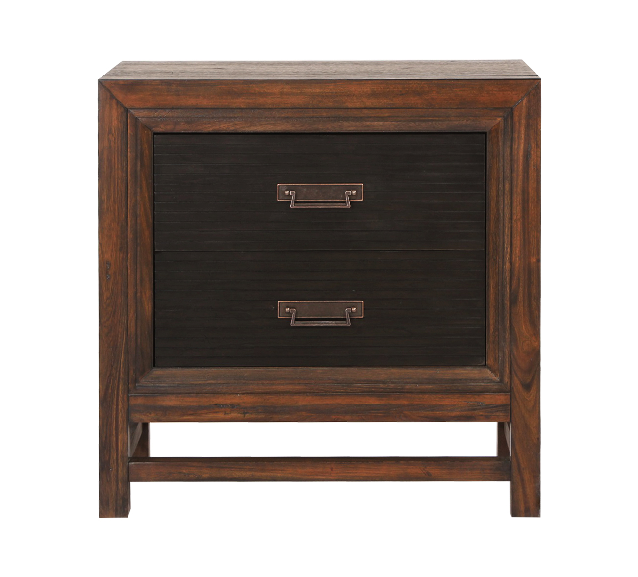 Bridgevine Home Branson 2-drawer Nightstand, No Assembly Required, Two-Tone Finish