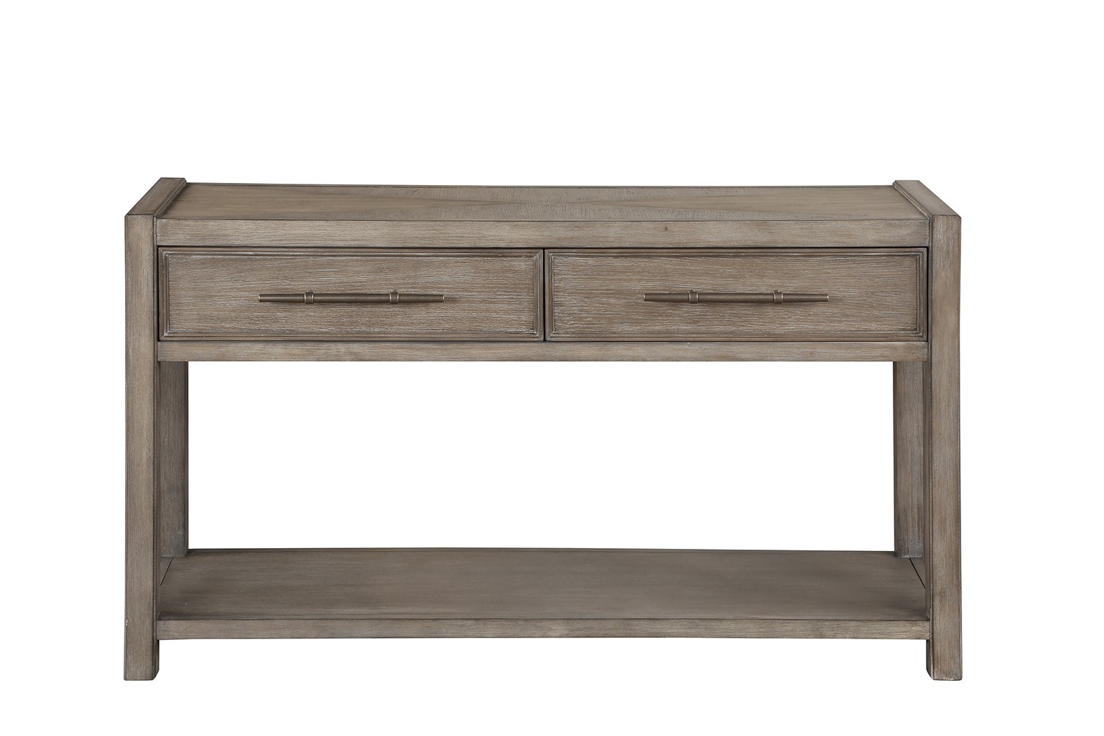 Bridgevine Home Cypress Lane 54 inch Sofa Table, No Assembly Required, White Oak Finish