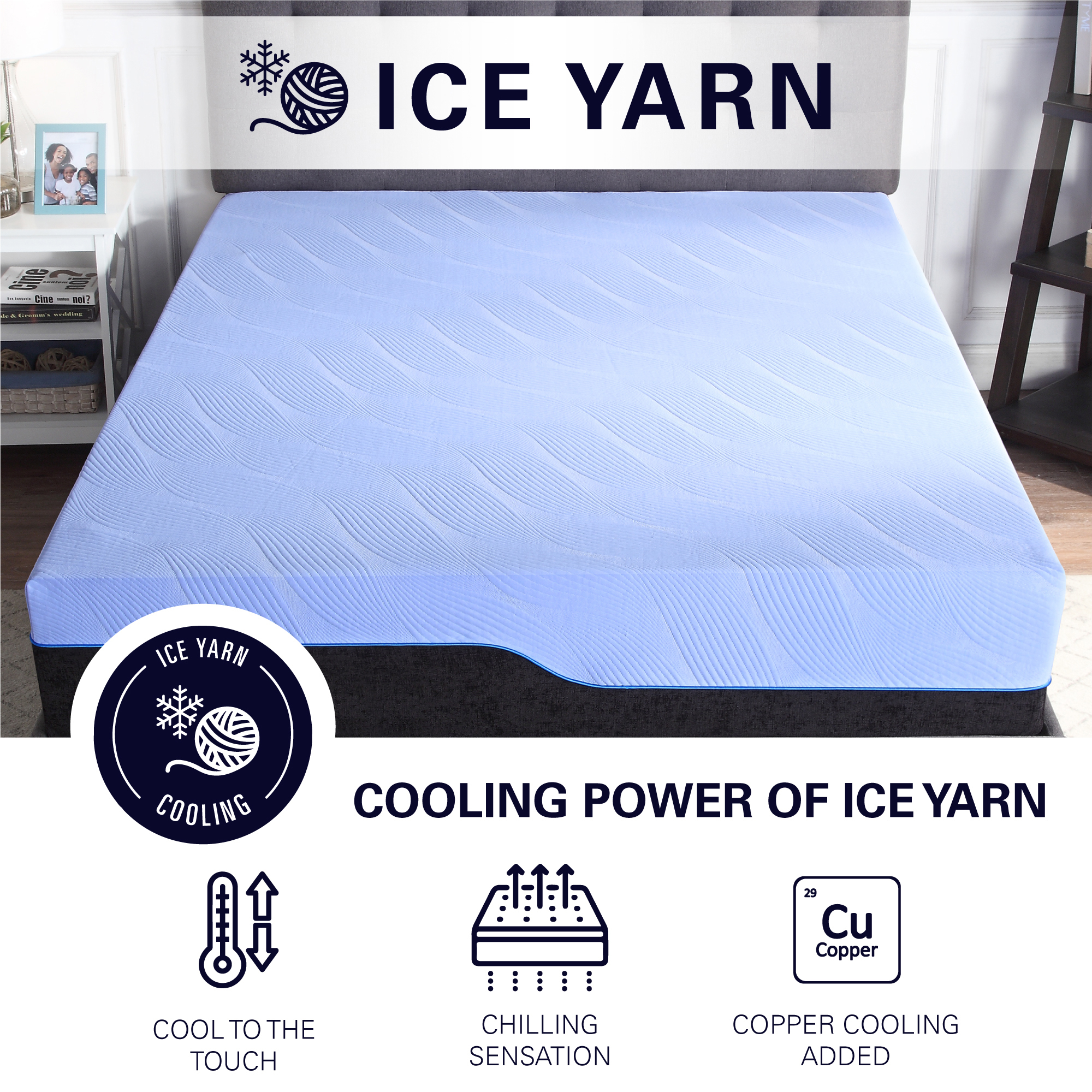 Bridgevine Home 12 inch Refresh Hybrid Cooling Fast Responding Latex Foam and Coil Kids Mattress, Twin Size