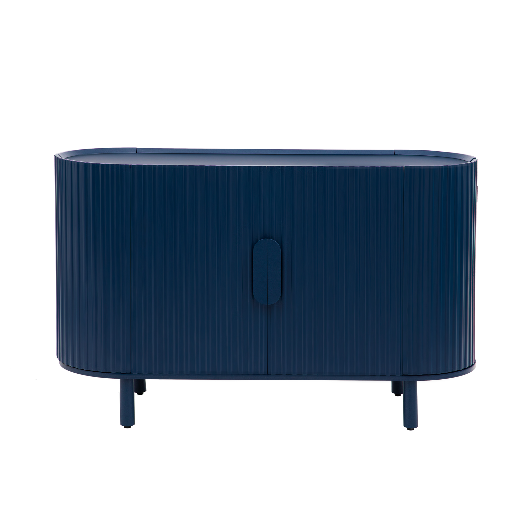 U-Style Curved Design Light Luxury Sideboard with Adjustable Shelves,Suitable for Living Room,Study and Entrance