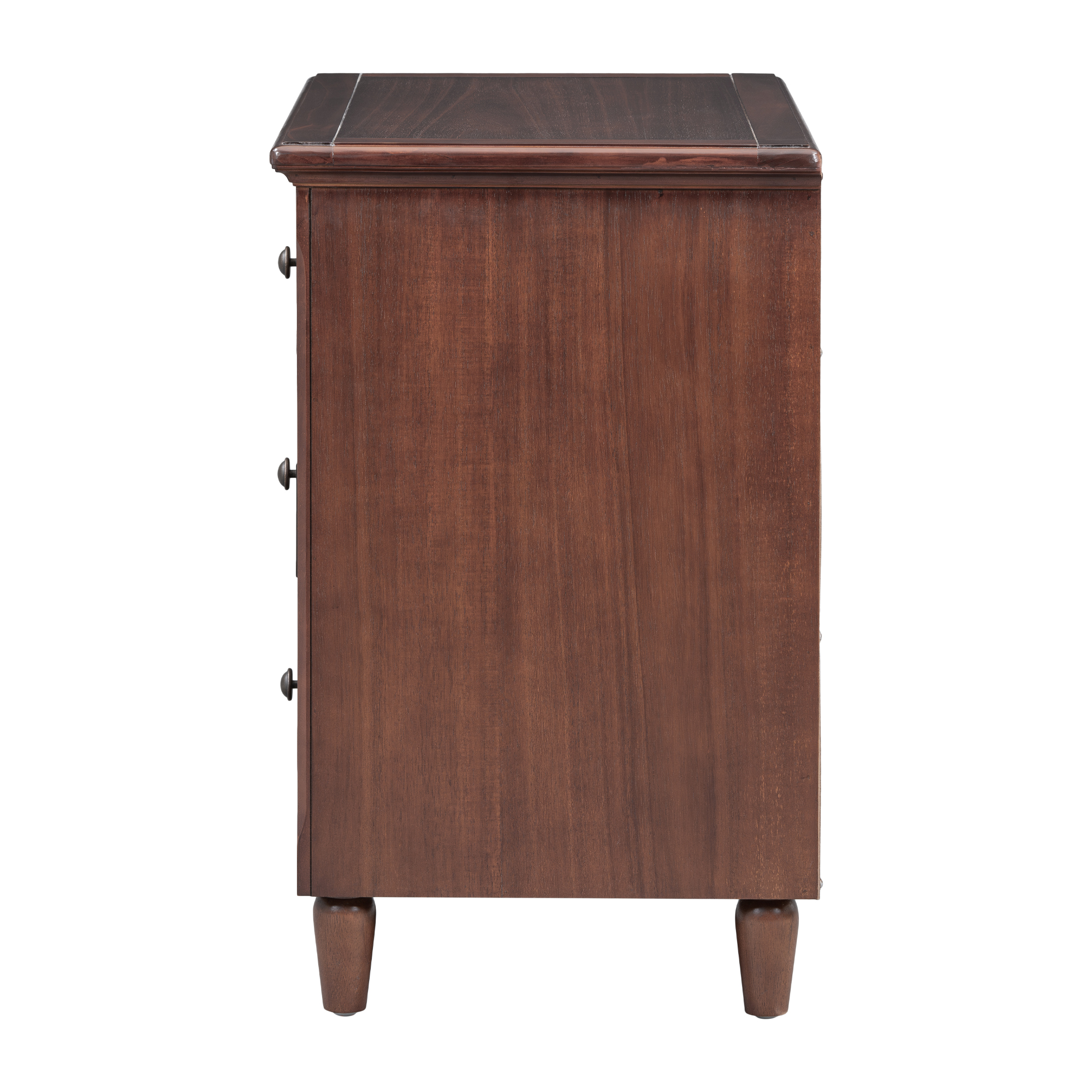 U_STYLE 3-Drawer Nightstand Storage Wood Cabinet