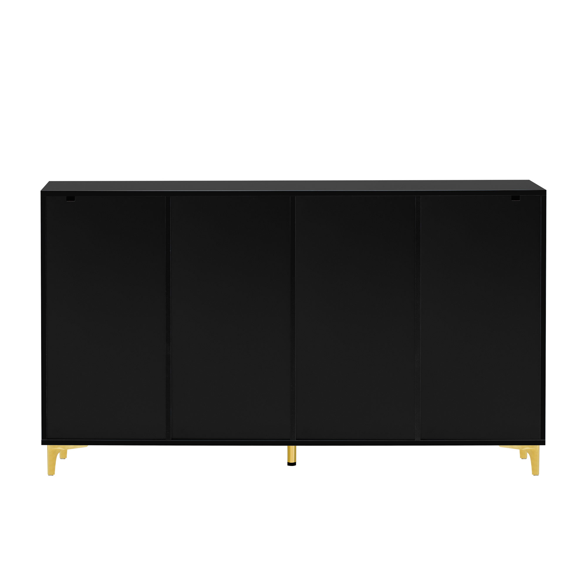 U_Style Glossy Finish Light Luxury Storage Cabinet, Adjustable, Suitable for Living Room, Study, Hallway.