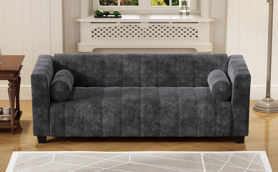 U_Style  78.7''Upholstered Sofa for Living Room, Bedroom, Salon, Simplified Style