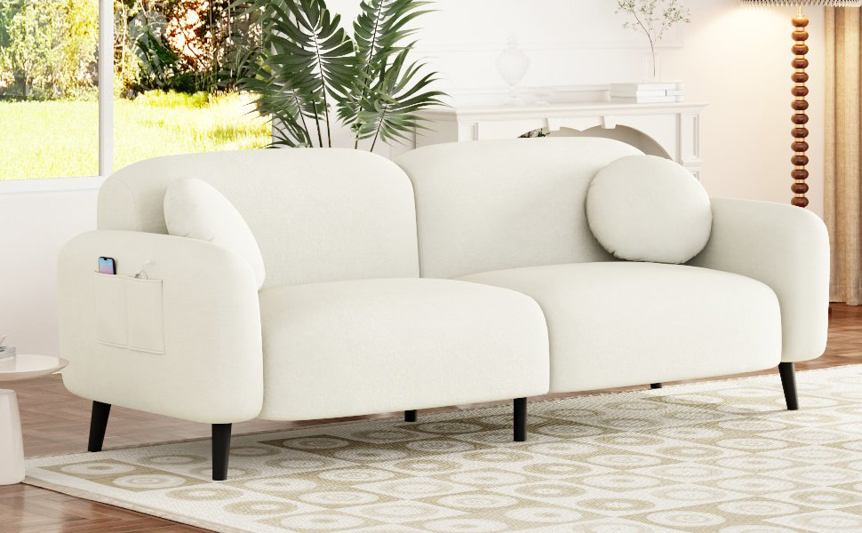 U_Style  83.9''Upholstered Sofa for Living Room, Bedroom, and Apartments