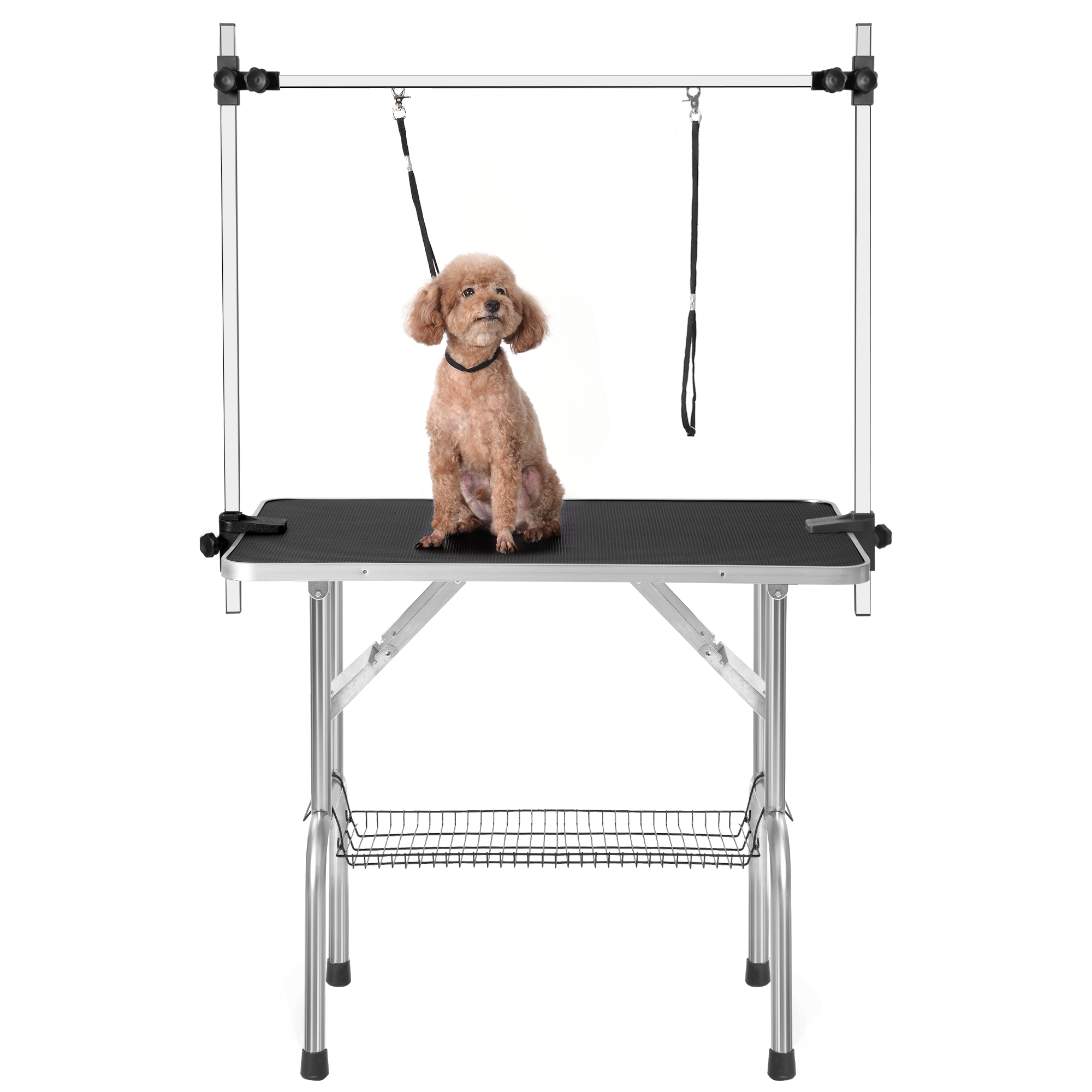 36" Professional Dog Pet Grooming Table Adjustable Heavy Duty Portable w/Arm & Noose & Mesh Tray