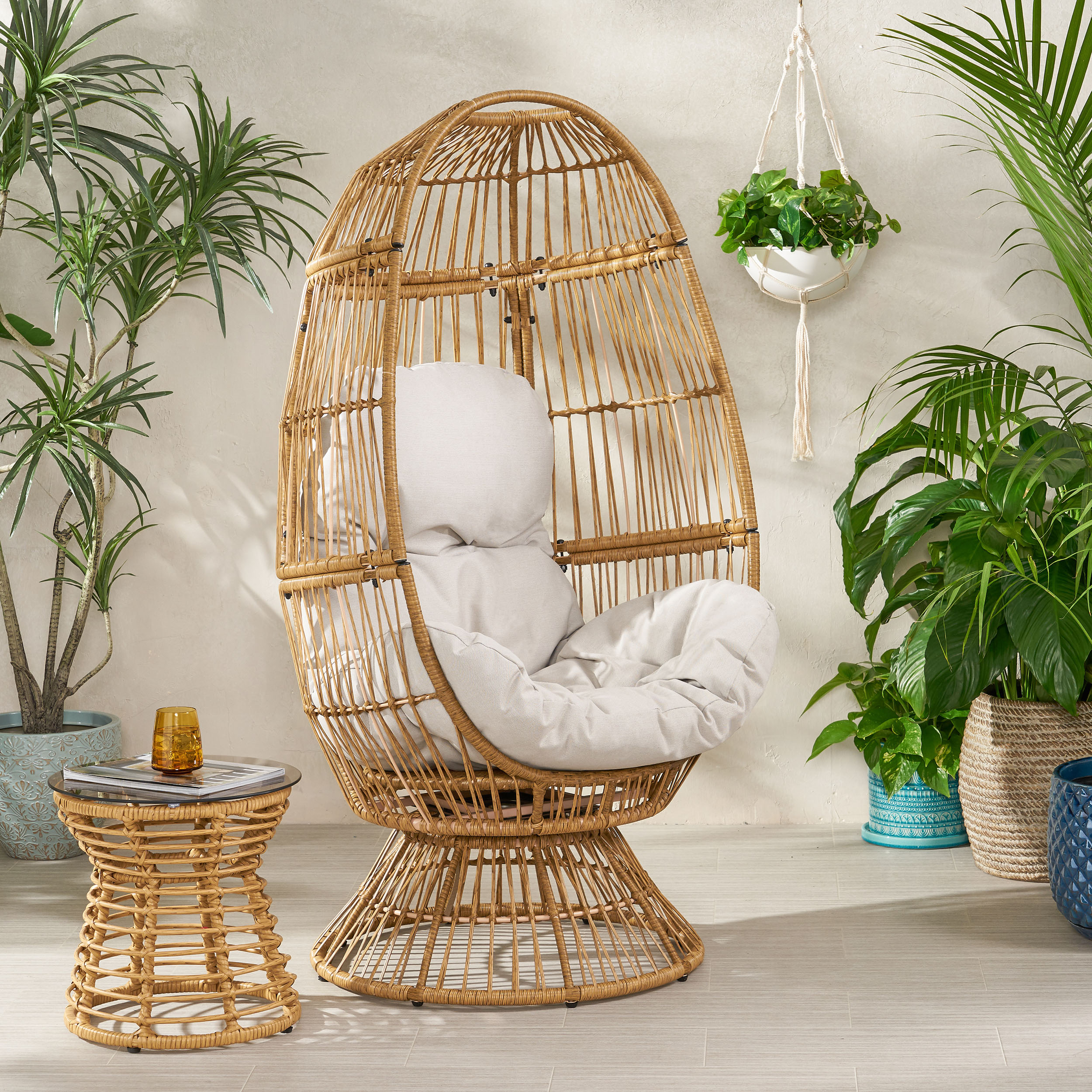 RESEDA SWIVEL PATIO  EGG CHAIR