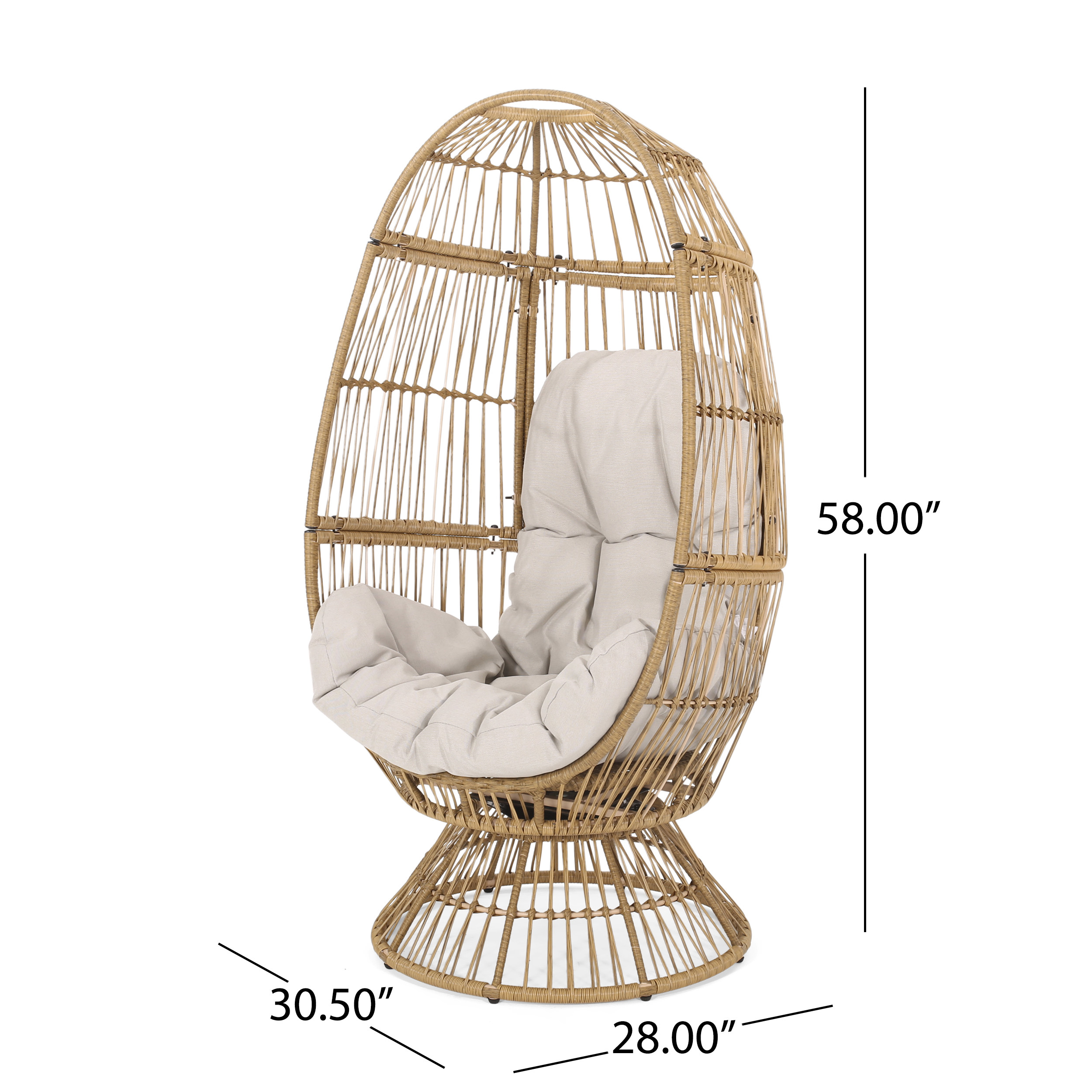 RESEDA SWIVEL PATIO  EGG CHAIR