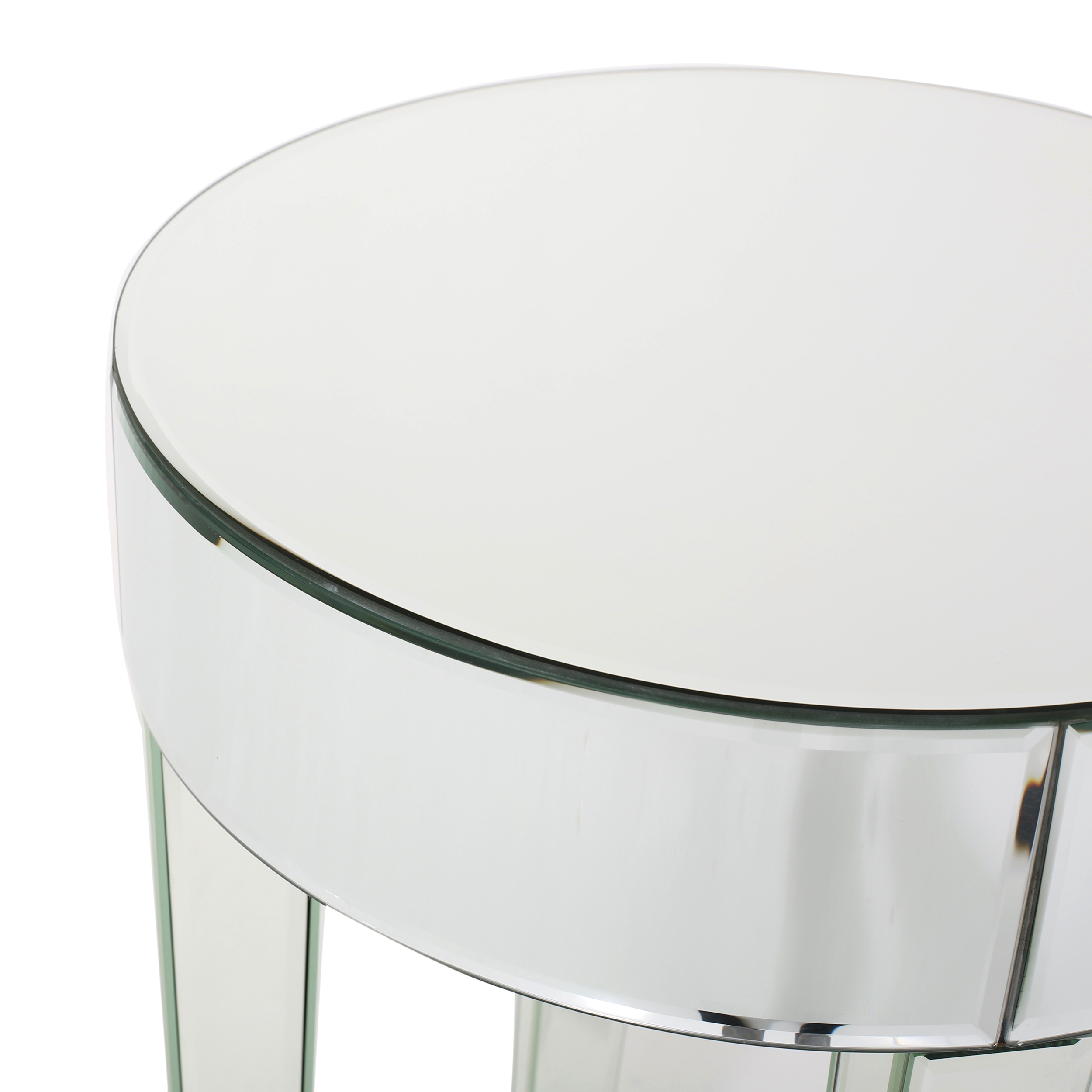 MIRRORED ROUND TABLE