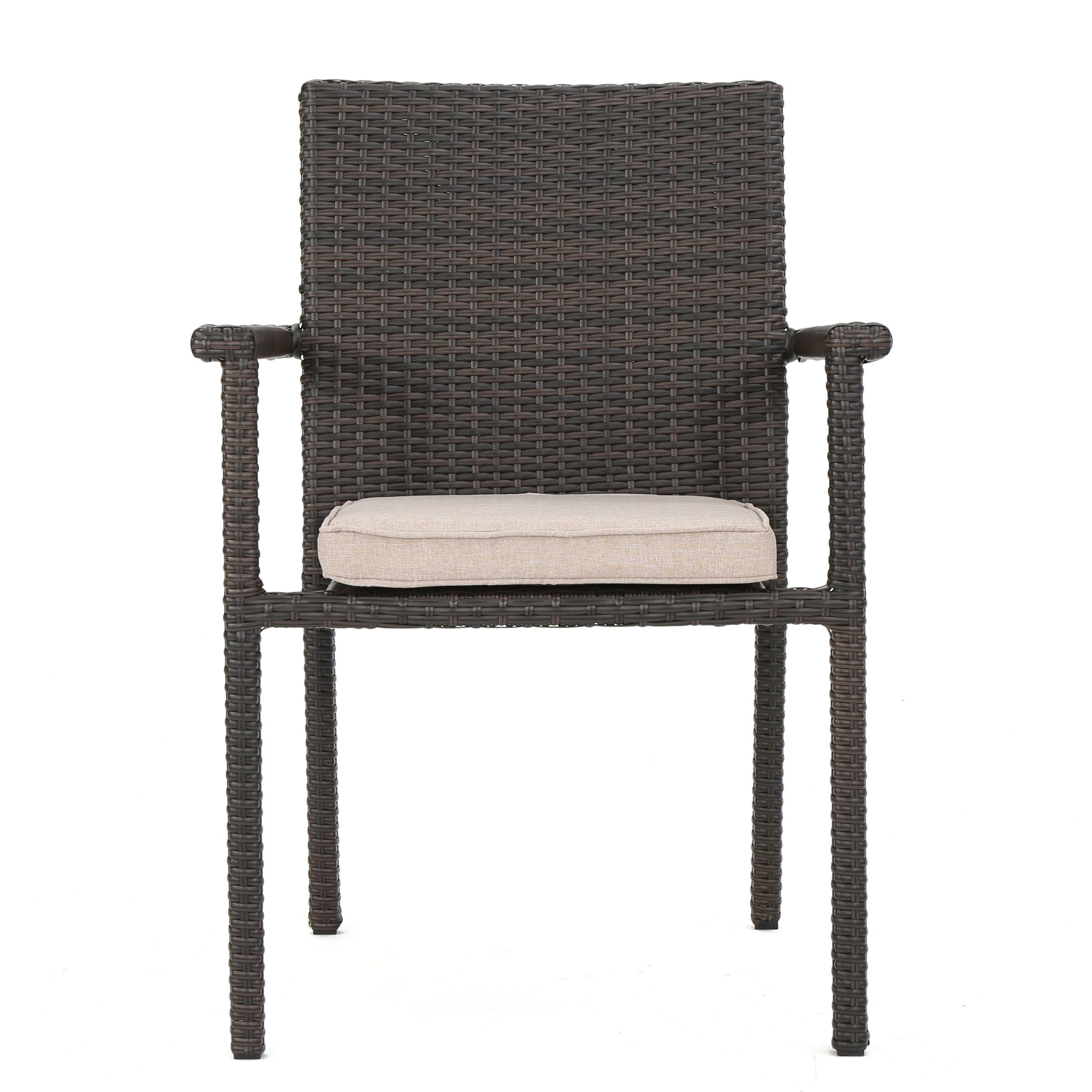 SAN PICO DINING CHAIR-MULTI BROWN,1PC with Cushion