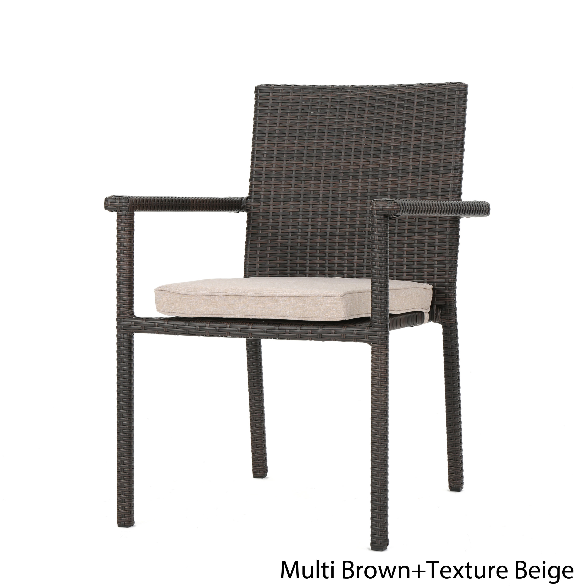 SAN PICO DINING CHAIR-MULTI BROWN,1PC with Cushion