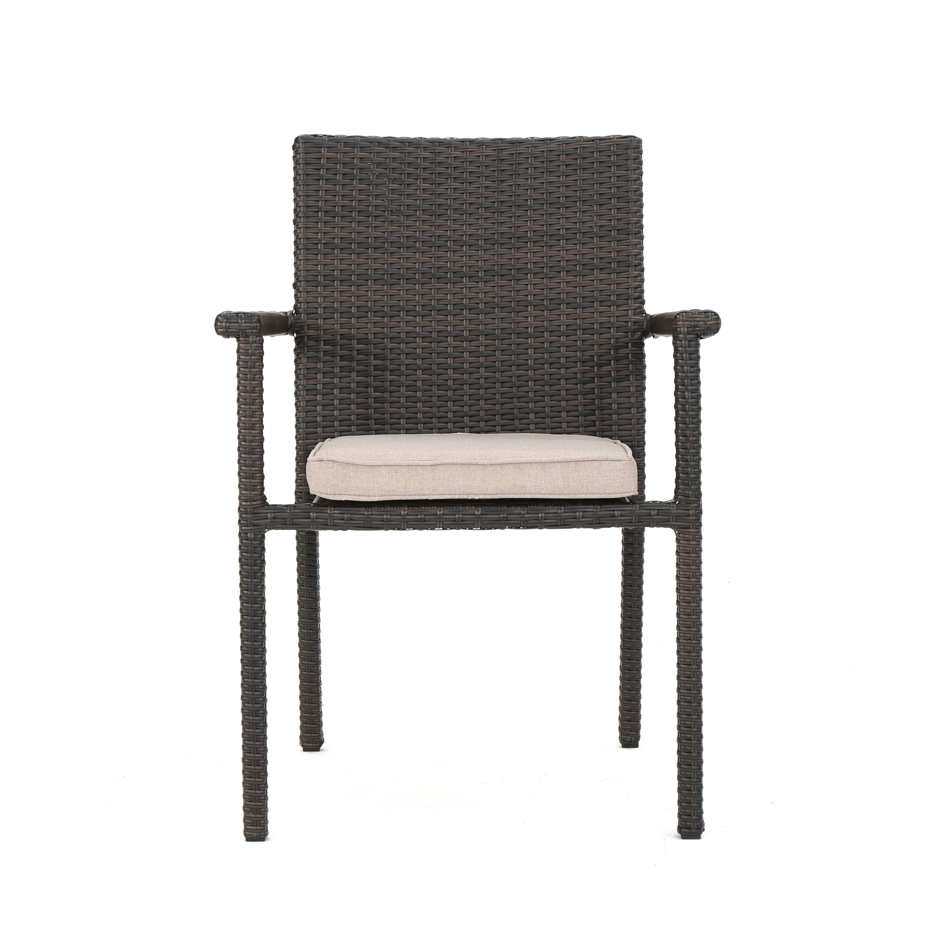 SAN PICO DINING CHAIR-MULTI BROWN,1PC with Cushion