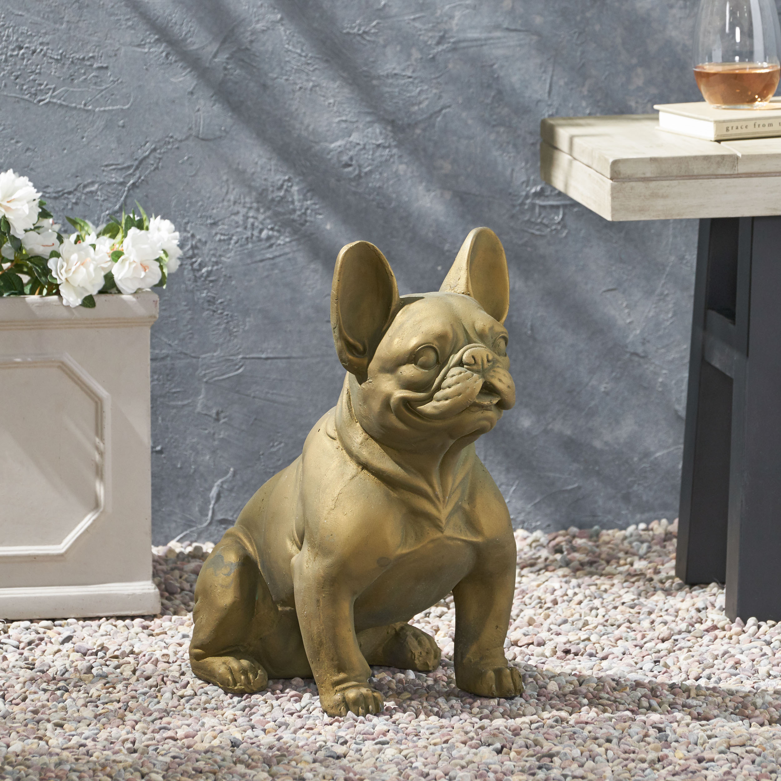 DOG GARDEN SCULPTURE