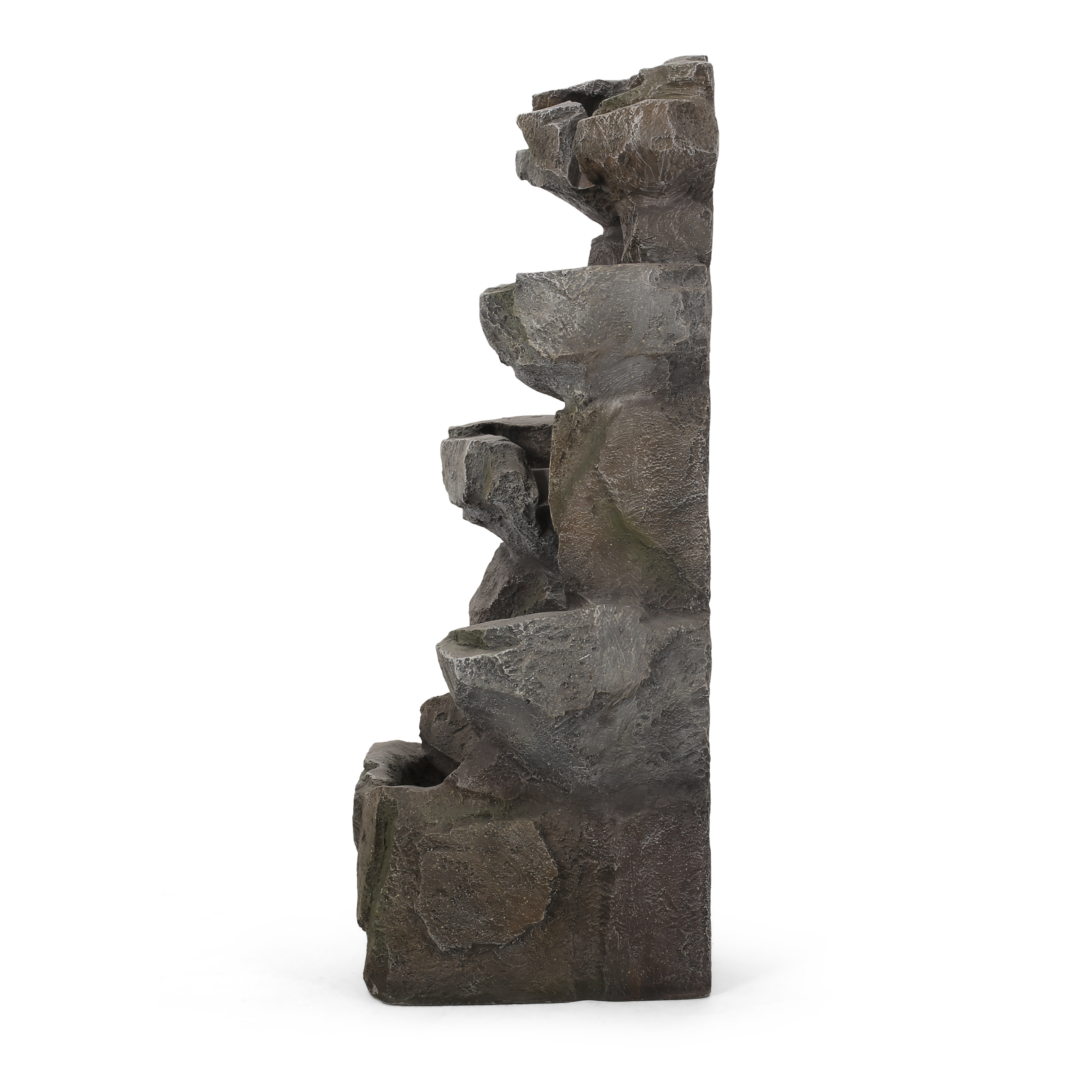 APACHE 4 TIER FOUNTAIN, Candler Outdoor Fountain, Stone Gray, No Assembly Required