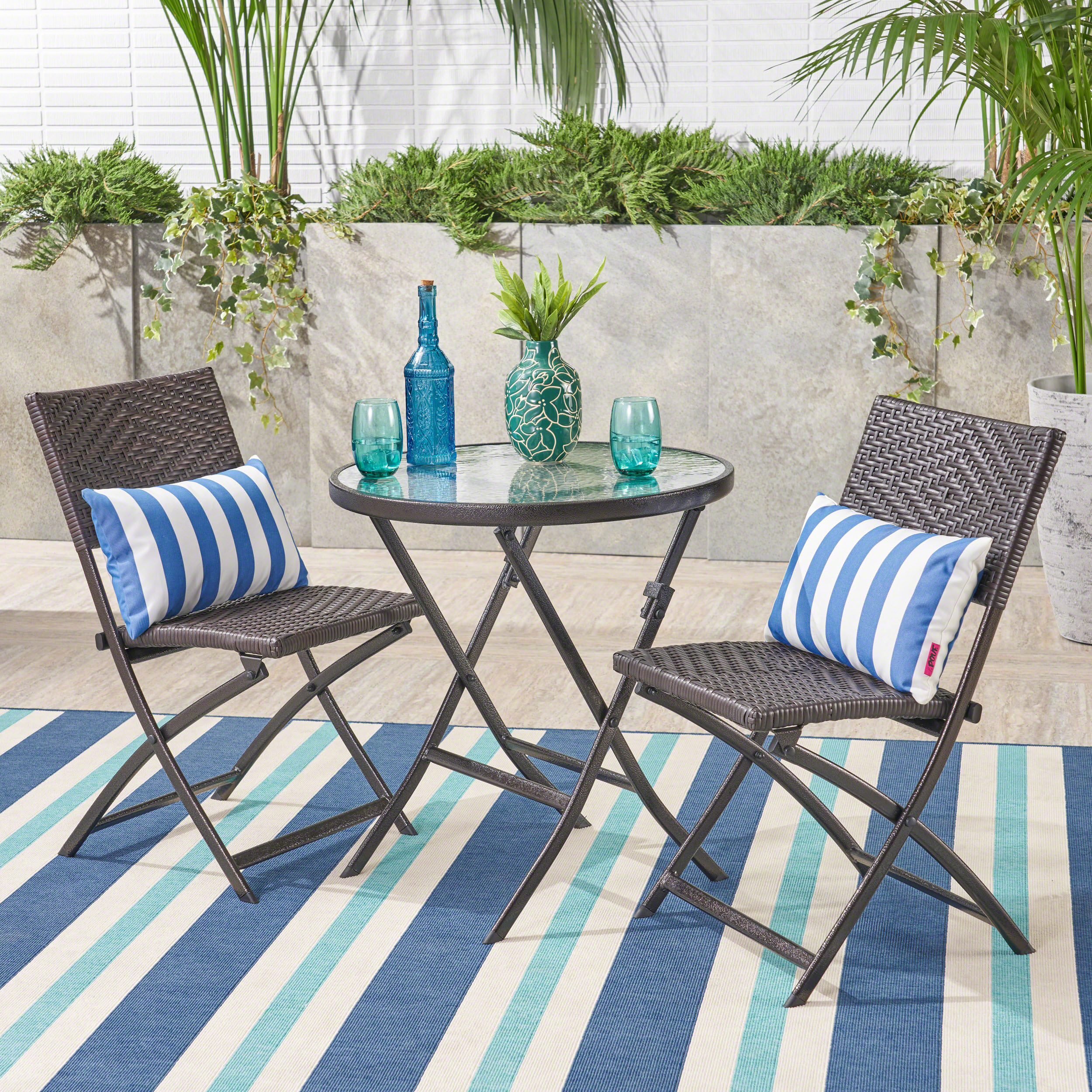 EL PASO 3PC FOLDING TABLE/CHAIR SET