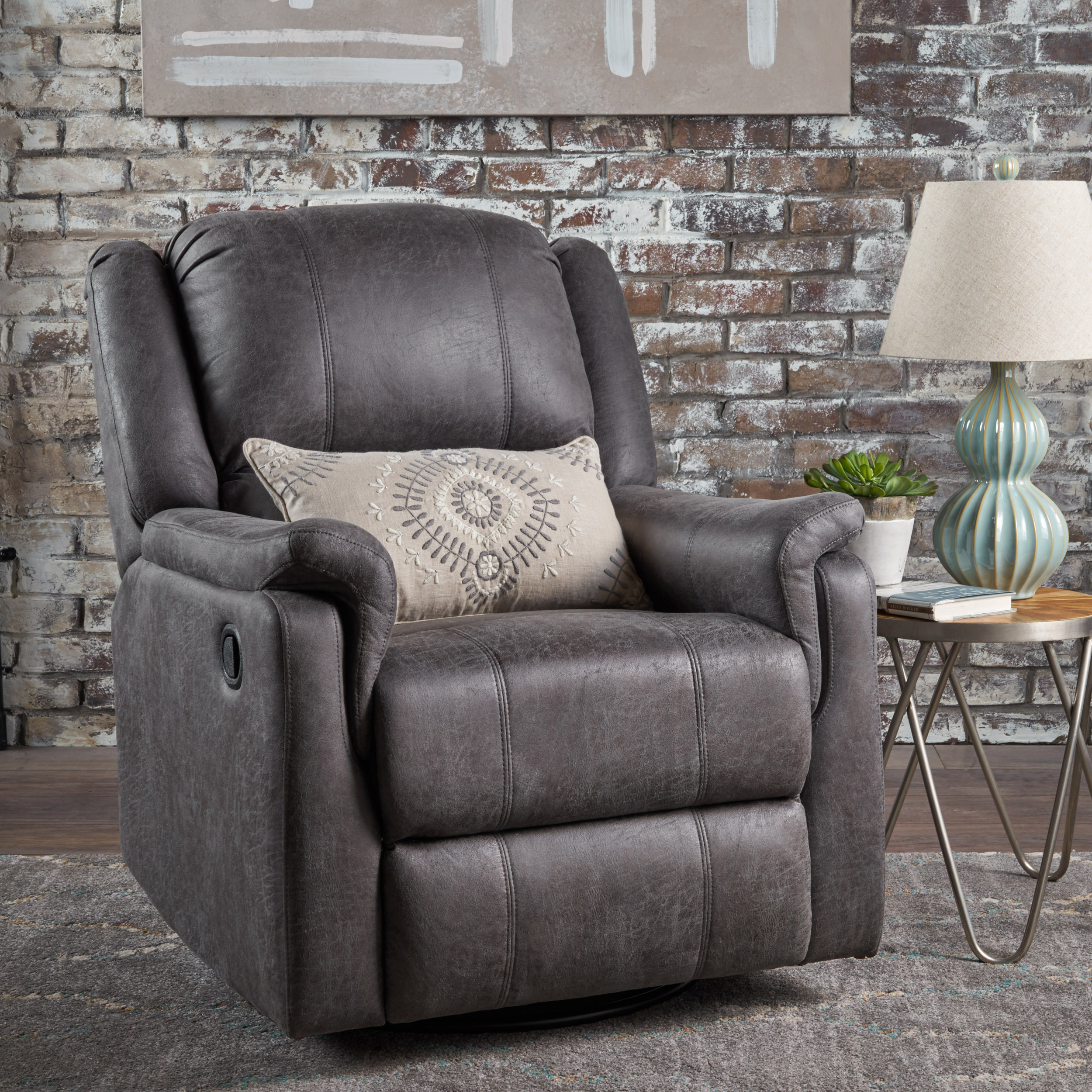 GLIDER RECLINER WITH SWIVEL